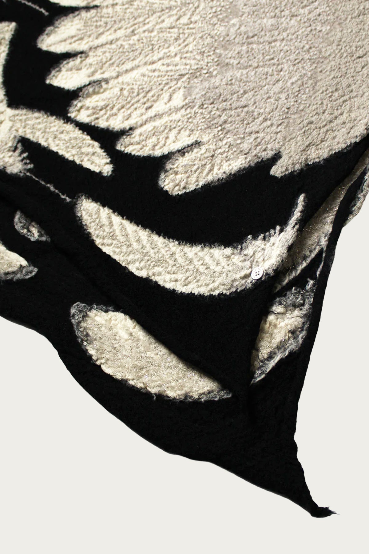 Kapital - Fulling Wool Scarf OHWASHI - Black - Canoe Club