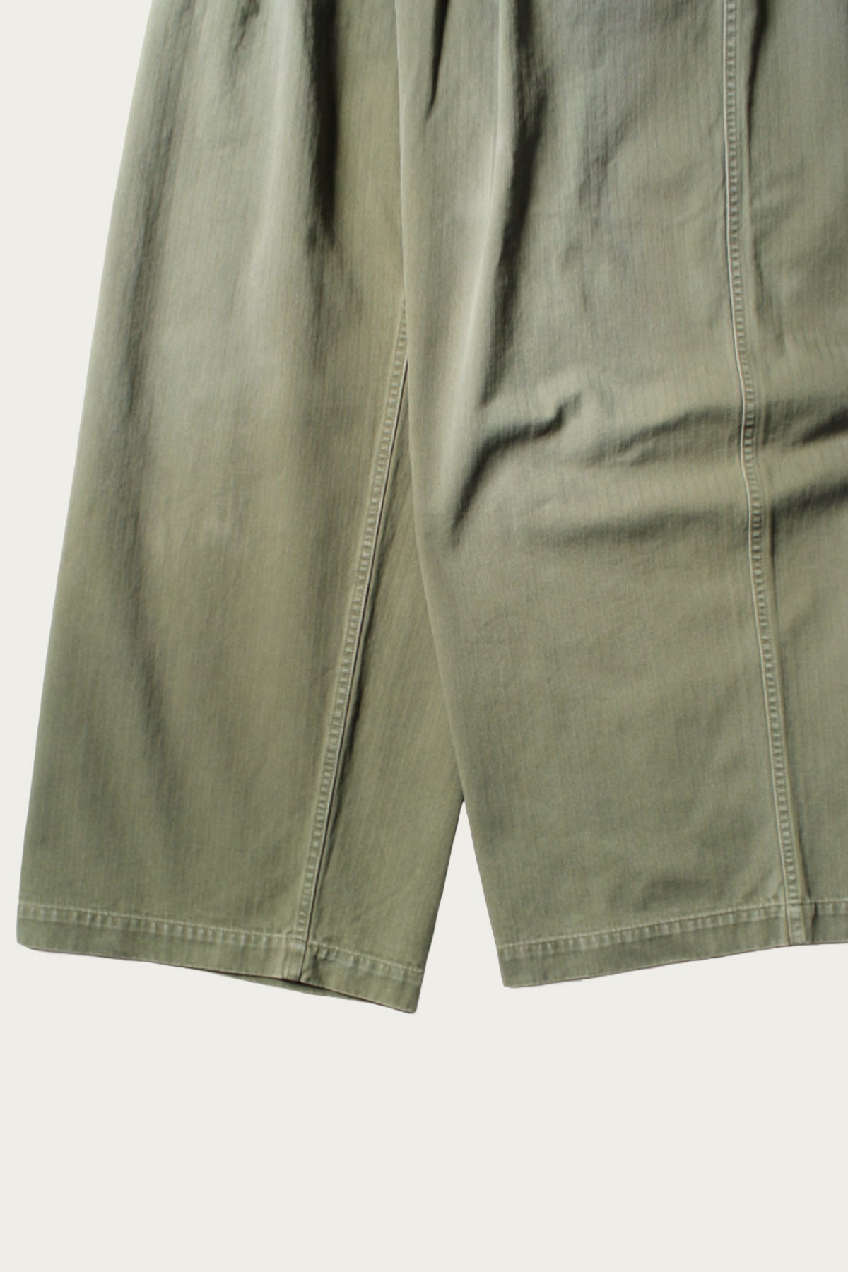 Kapital - Herringbone FATIGUE Baggy Pants - Khaki - Canoe Club