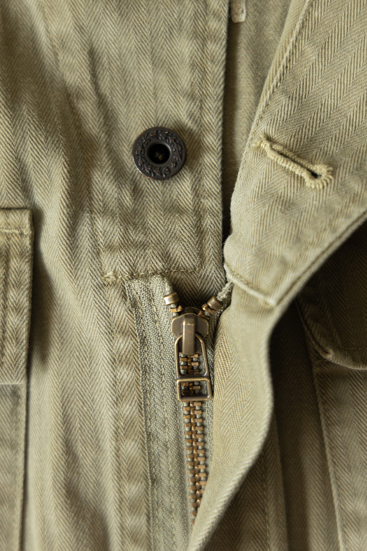 Kapital - Herringbone MONKEY Jumpsuit (FACTORY-REPAIR &Embroidery) - Khaki - Canoe Club