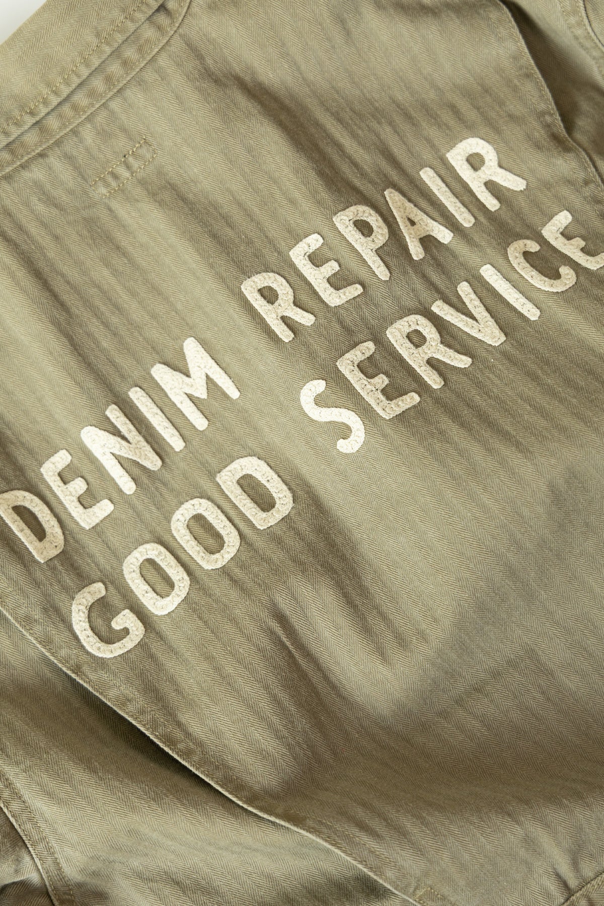 Kapital - Herringbone MONKEY Jumpsuit (FACTORY-REPAIR &Embroidery) - Khaki - Canoe Club