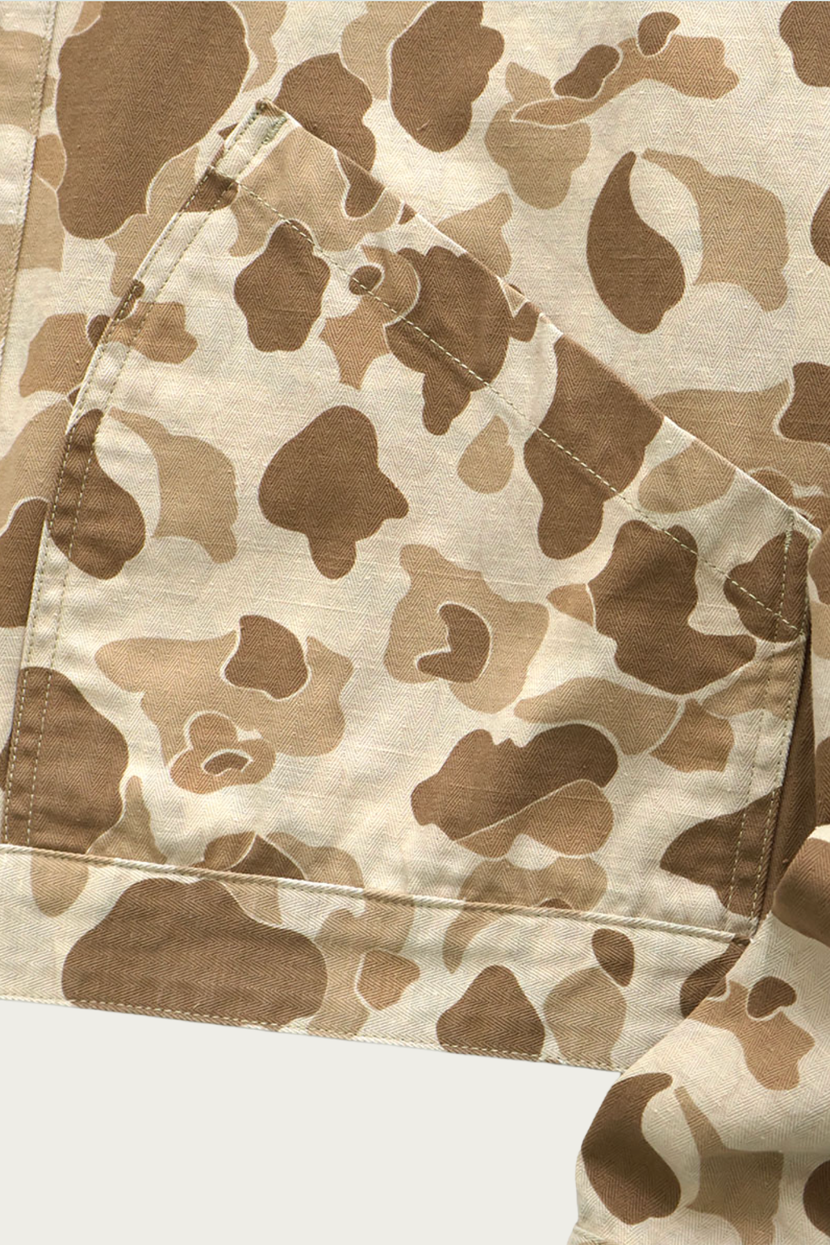 Kapital - HUNTER CAMO Herringbone Reversible Drizzler JKT - HunterCAMO - Canoe Club