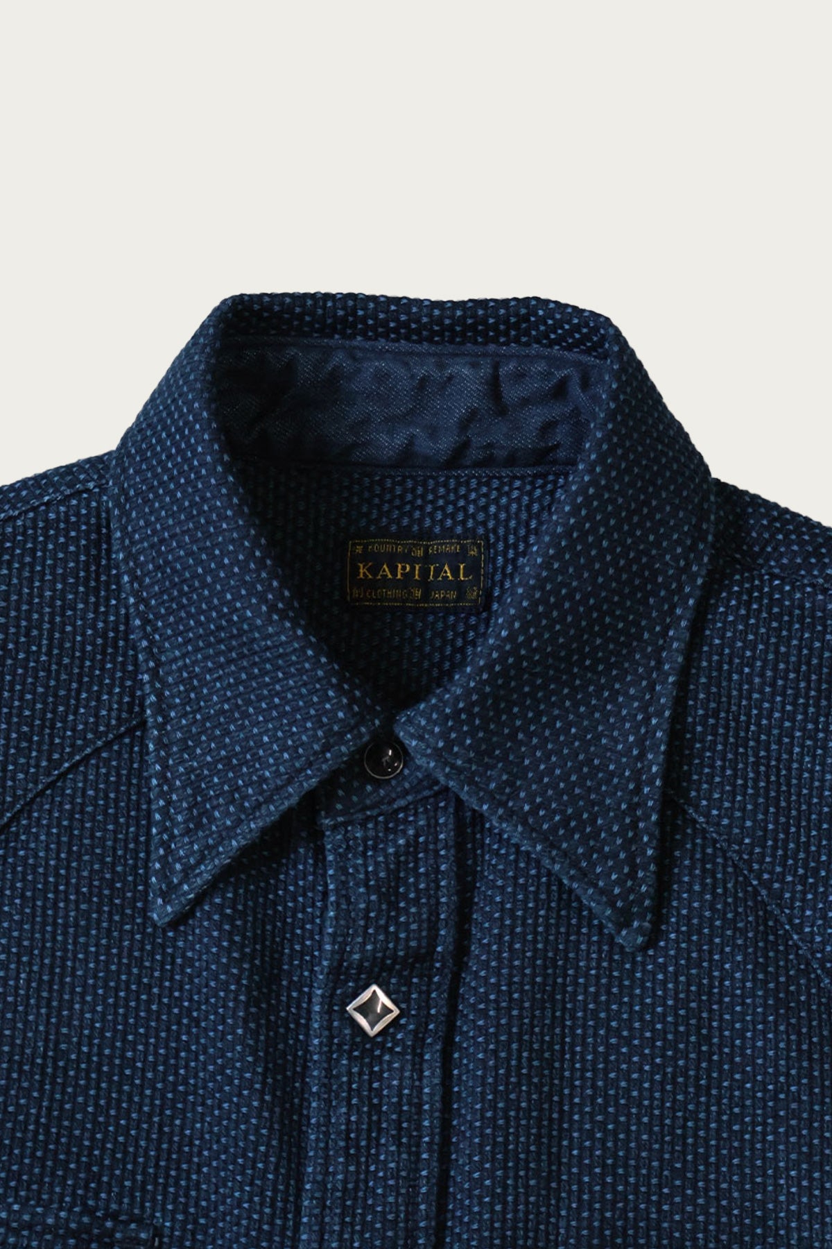 Kapital - IDG DO-GI Canvas HUSKY Western Shirt - Indigo - Canoe Club