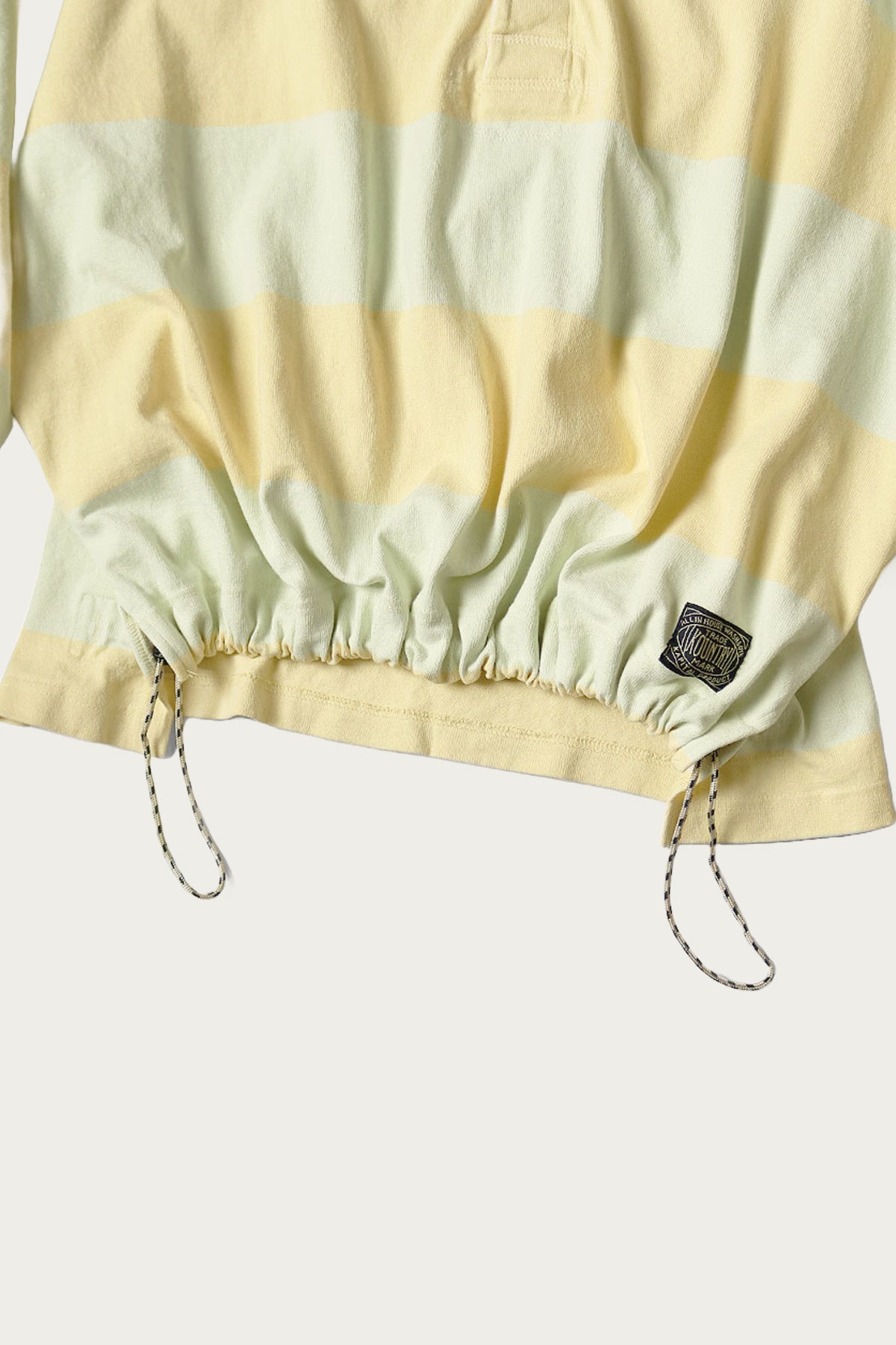 Kapital - JAIL Stripe Jersey BIG Rugger Shirt - Yellow/Green - Canoe Club