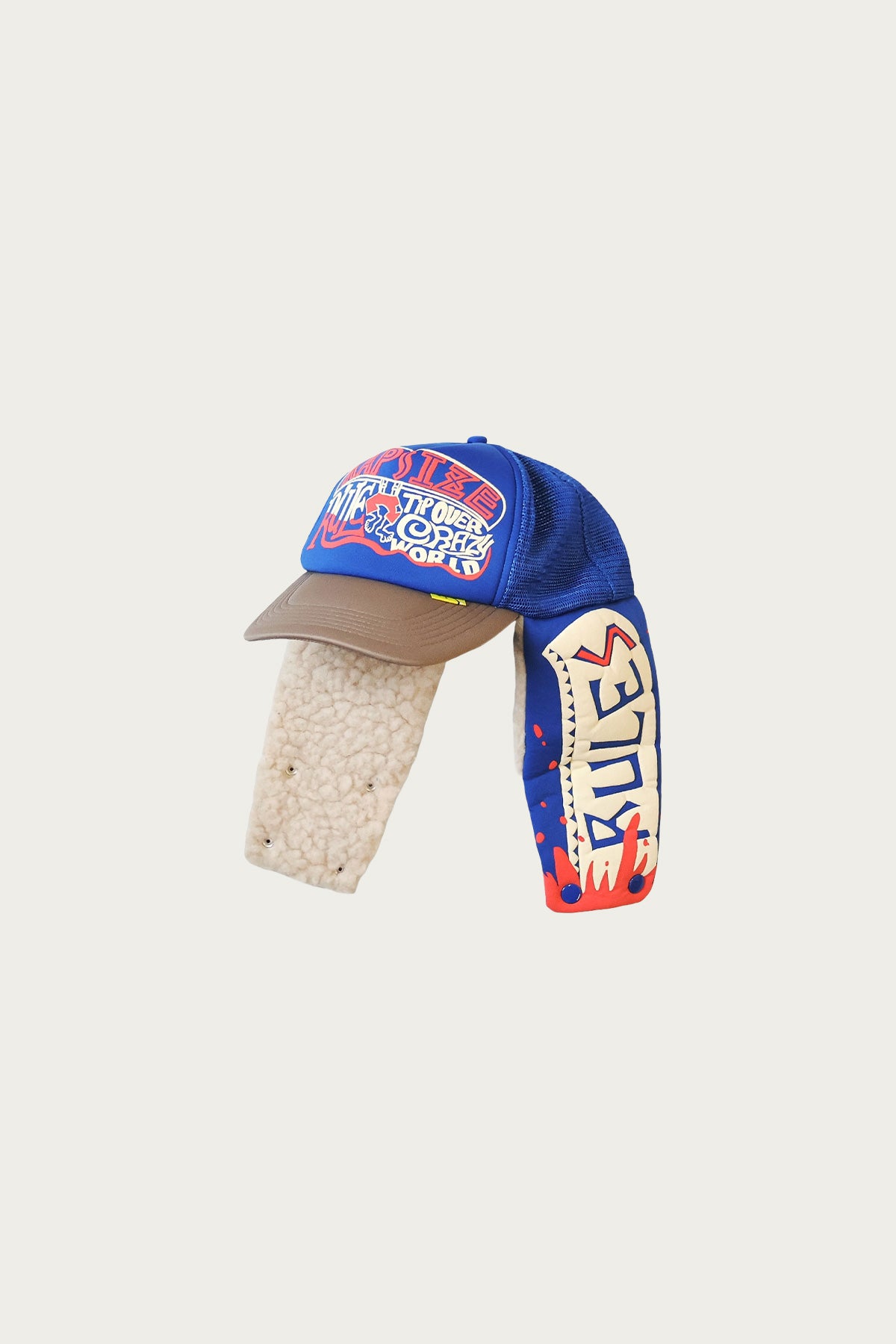 Kapital - KAPSIZE RULEpt LUMBER Track CAP - Blue/Mocha - Canoe Club