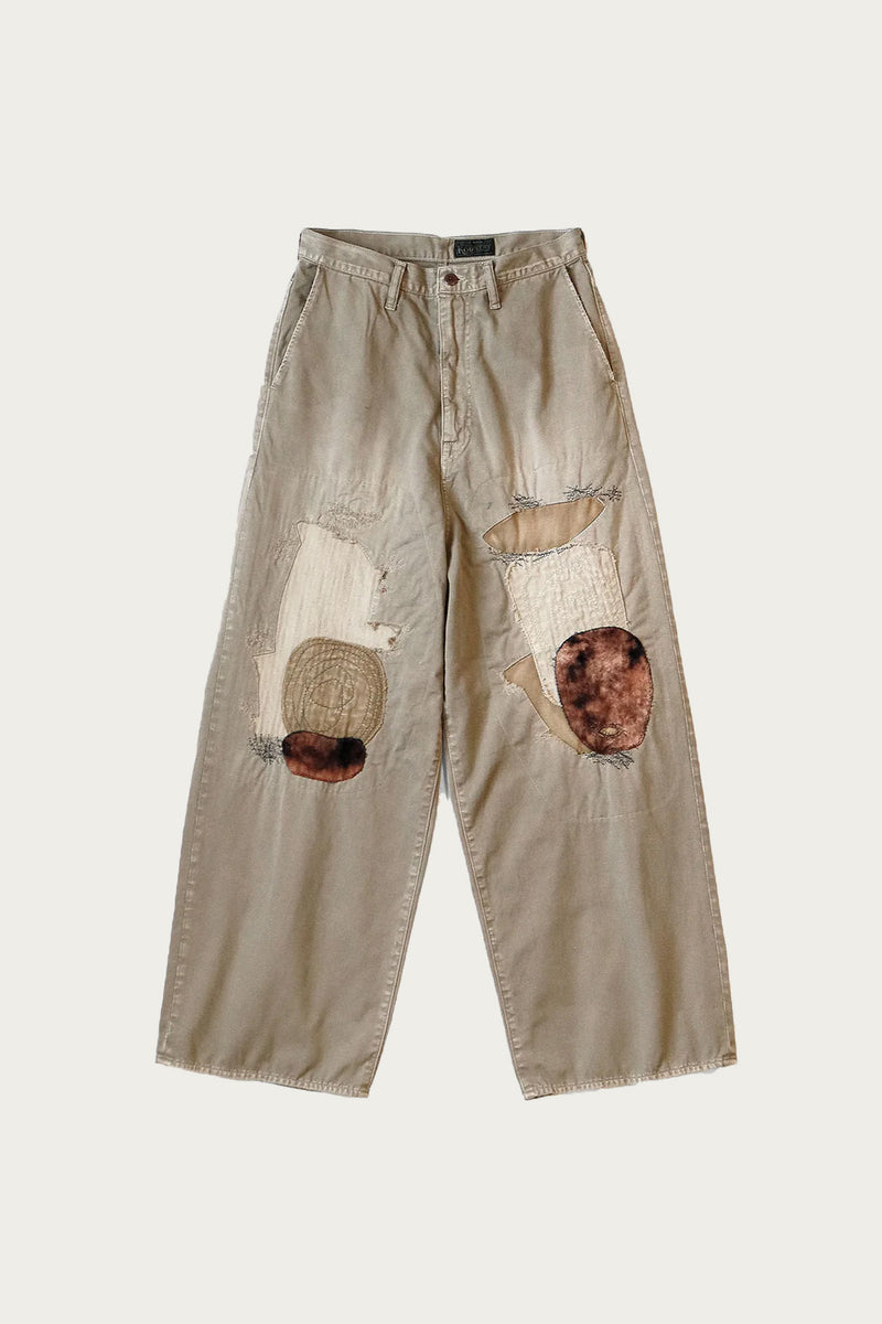 Kapital KATSURAGI PORT Baggy Pants(Champetre Remake) | Beige