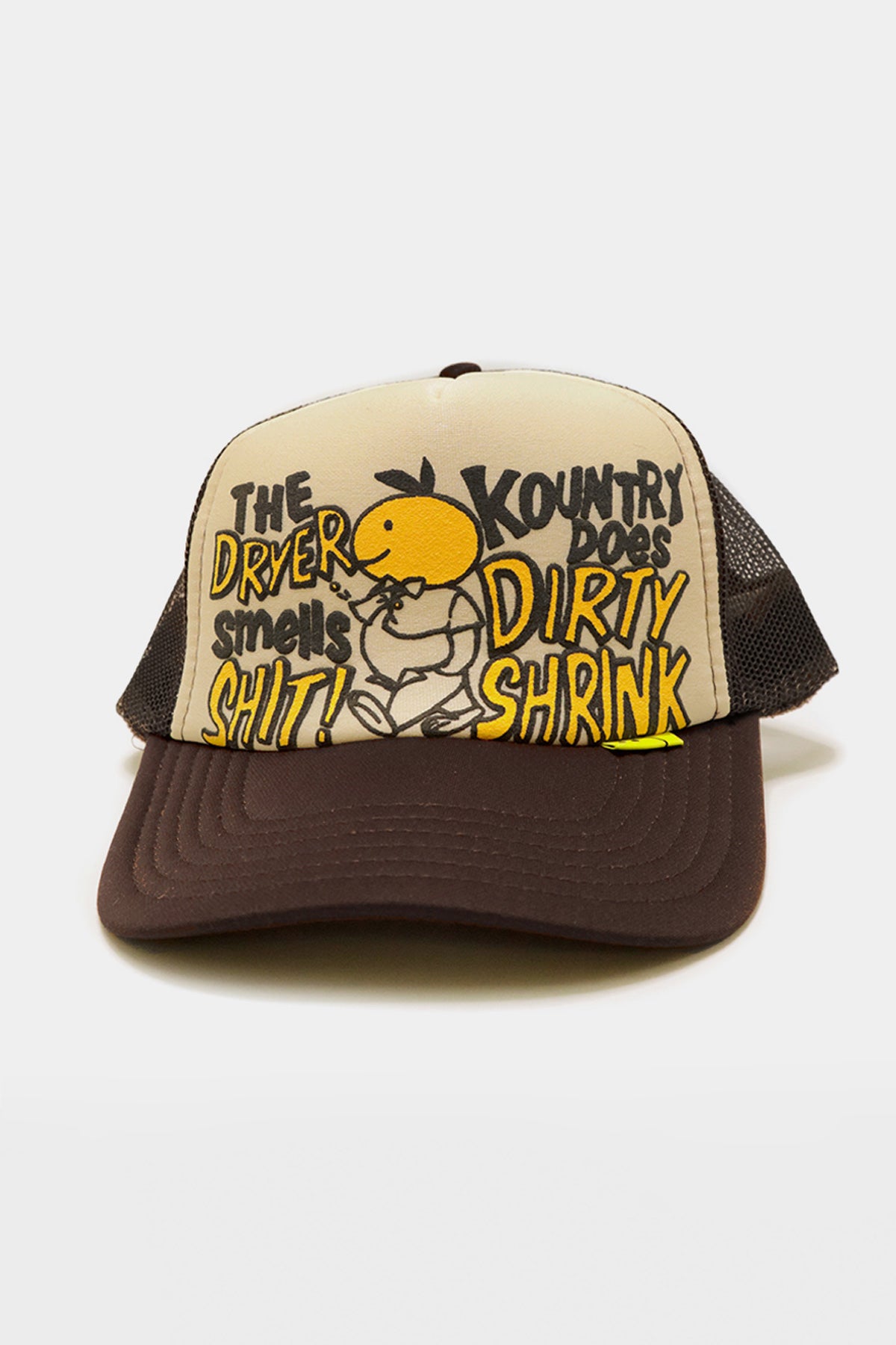 Kapital - KOUNTRY DIRTY SHRINK Trucker Cap - Ecru/Brown - Canoe Club