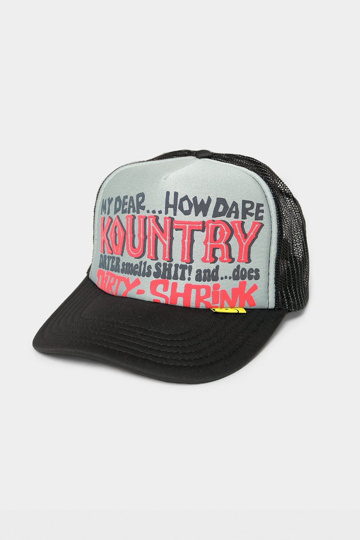 Kapital - KOUNTRY DIRTY SHRINK Trucker CAP - Gray x Black - Canoe Club