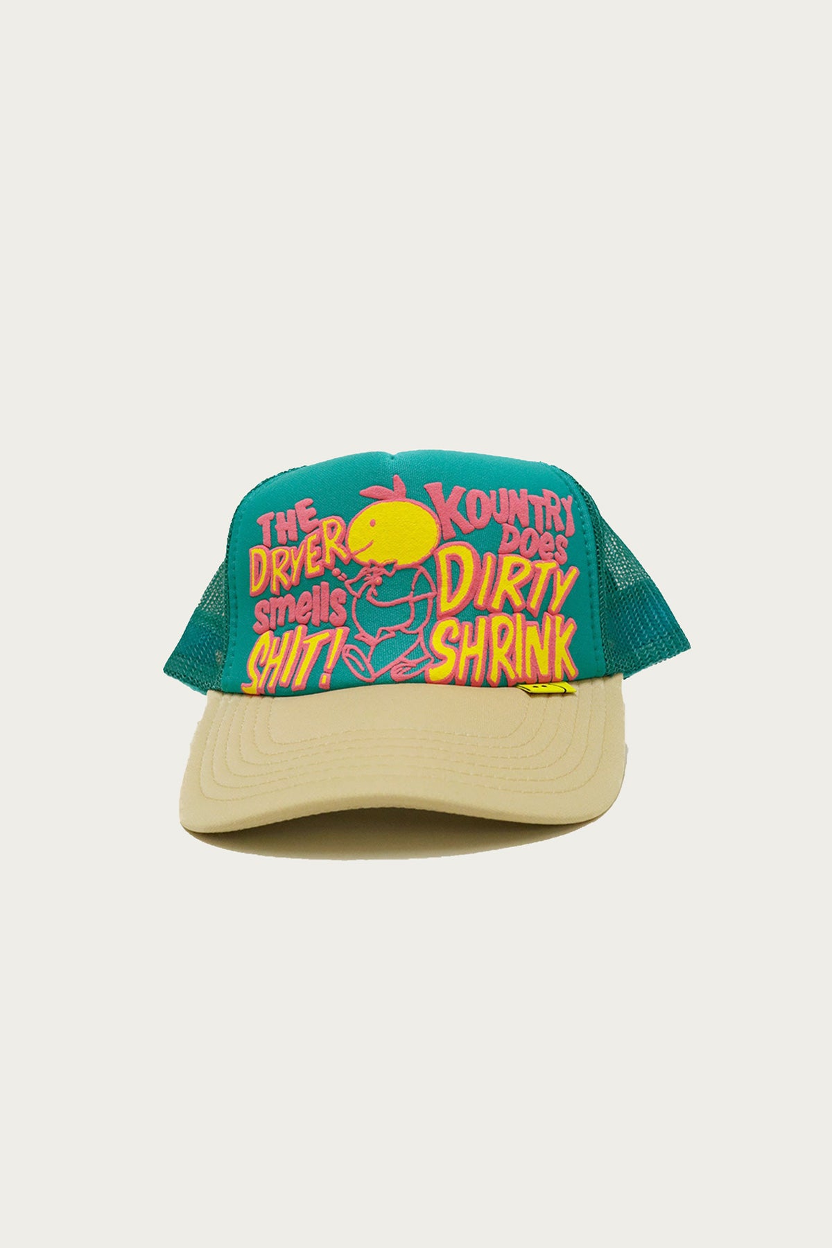 Kapital - KOUNTRY DIRTY SHRINK Trucker Cap - Turquoise/Ecru - Canoe Club