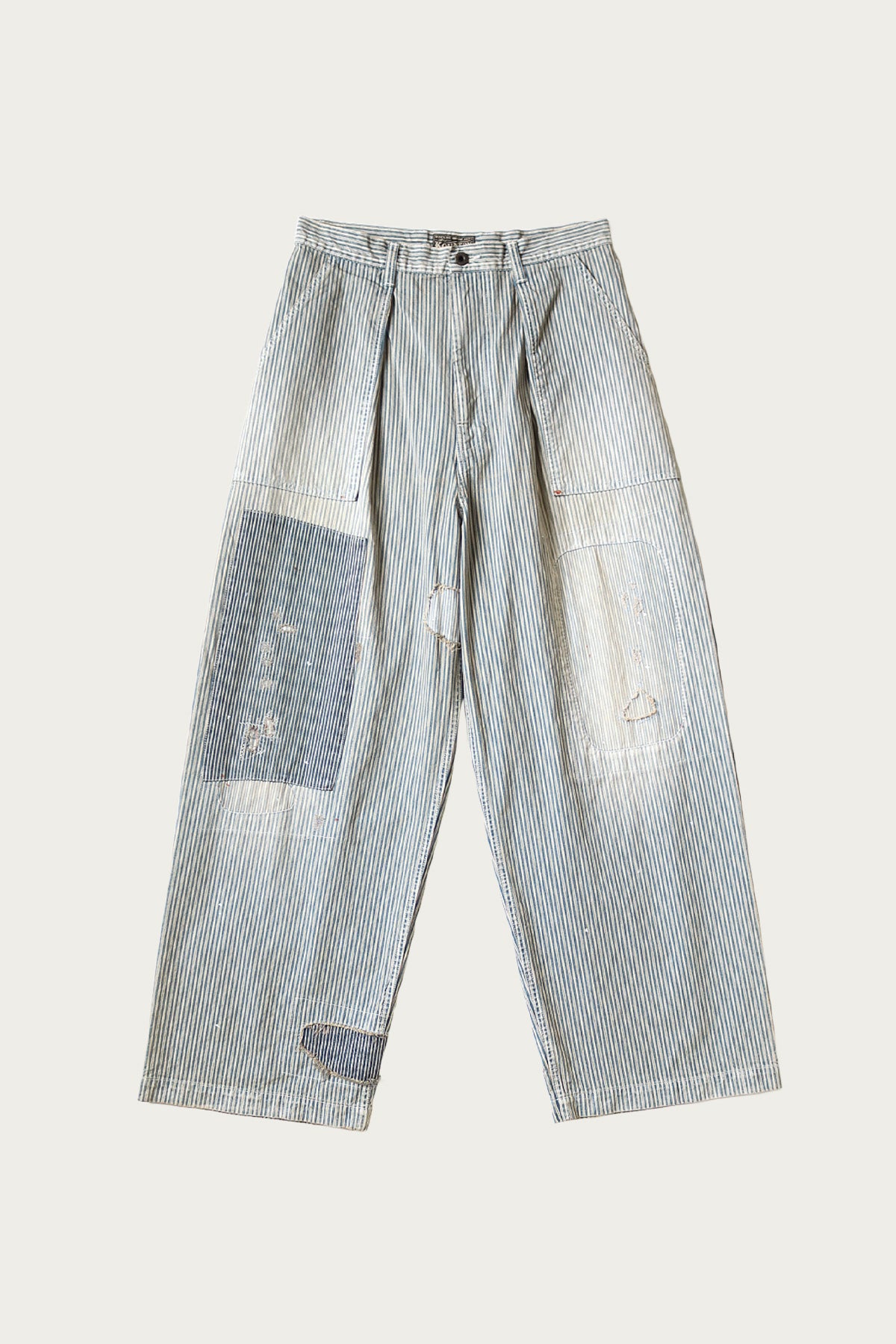 Kapital - LIBERTY Hickoree FATIGUE Baggy Pants (RUSHFILED Remake) - Hickory - Canoe Club