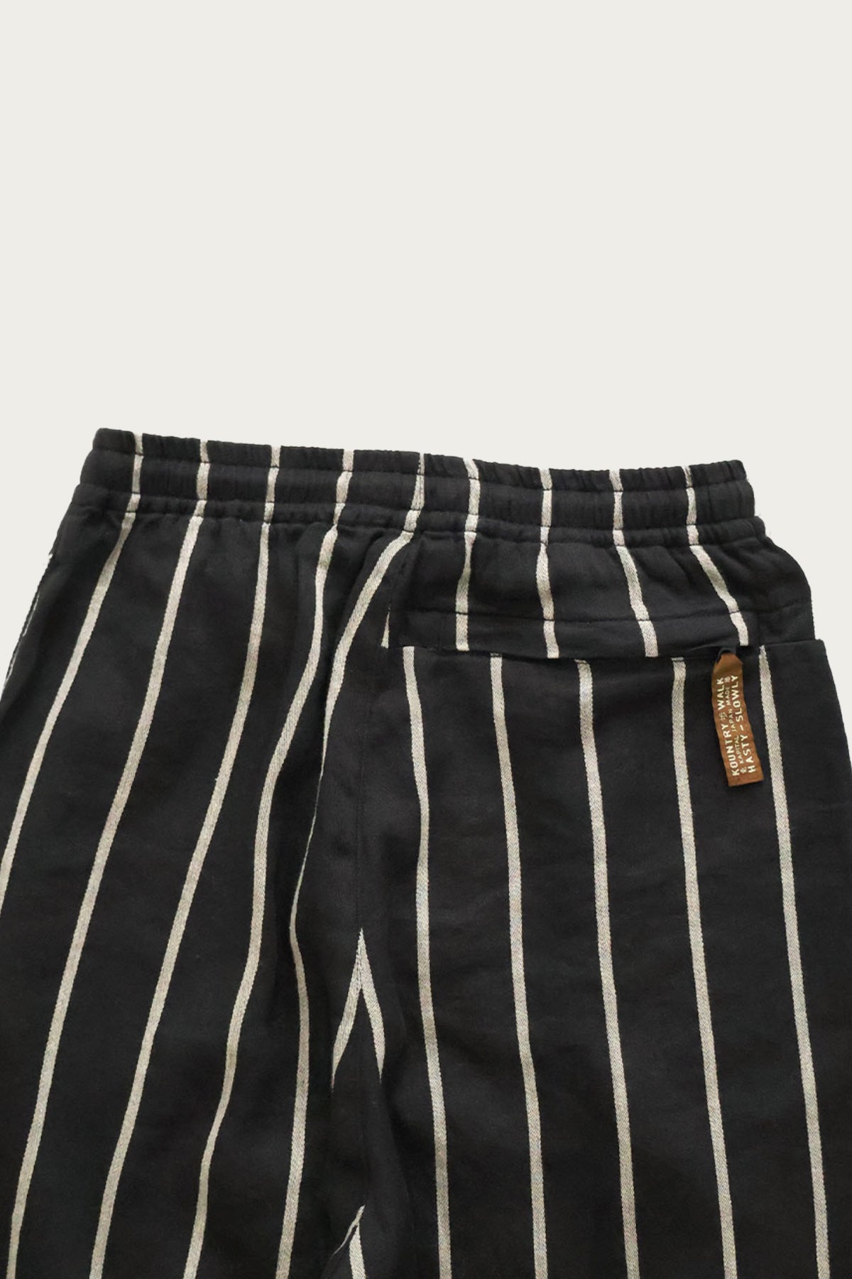 Kapital - Linen PHILLIES Stripe EASY Pants - Black - Canoe Club