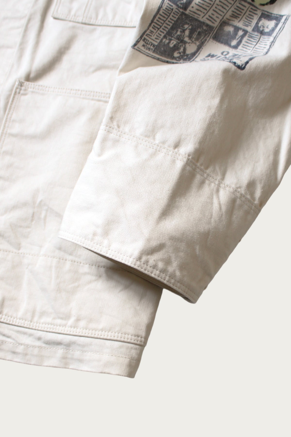 Kapital - Rough-Face Twill CACTUS BEER JKT (Memorial Paint Model) - Natural - Canoe Club