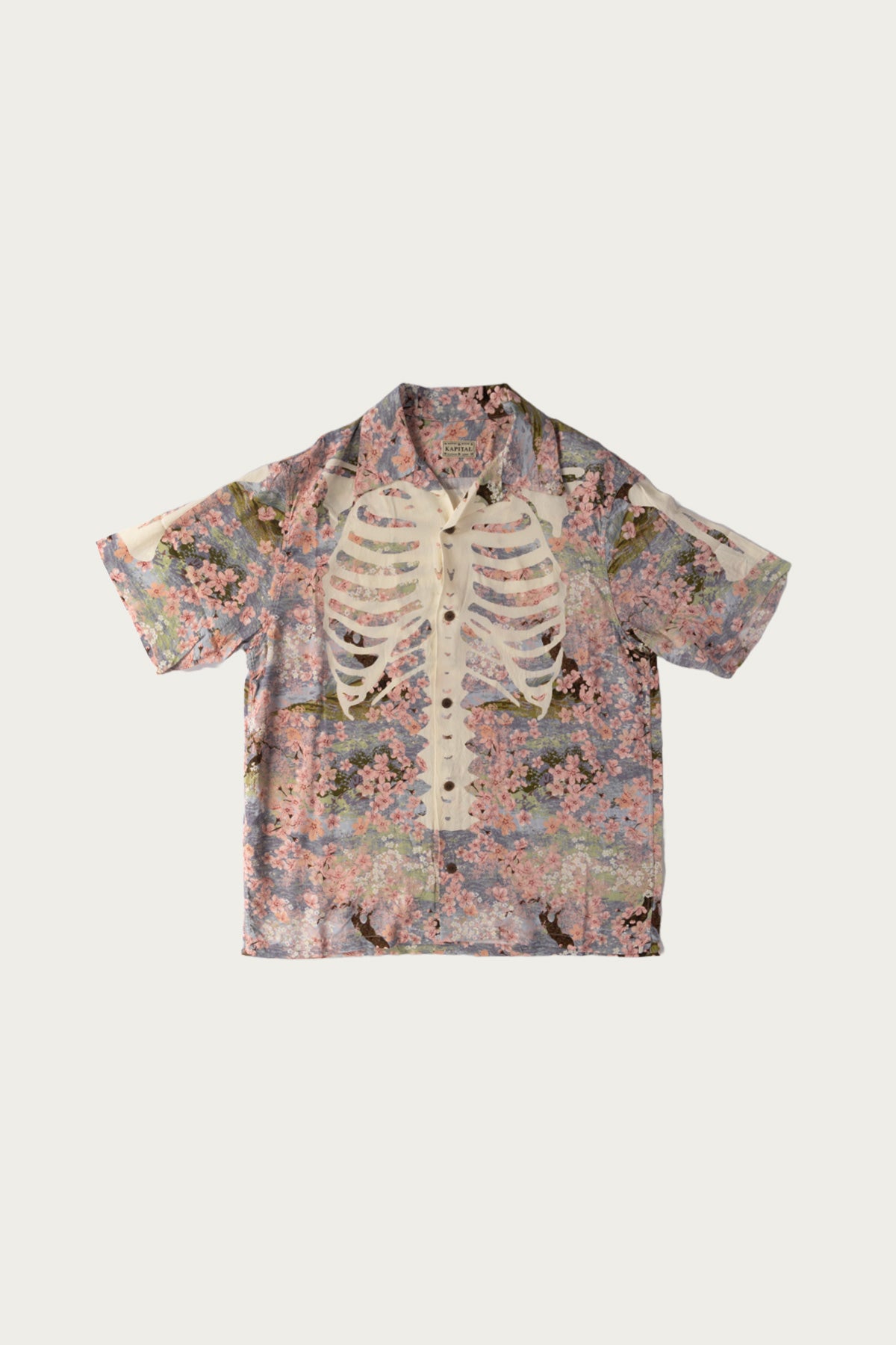 Kapital - Rayon SAKURA-BONE Aloha Shirt - Sax - Canoe Club