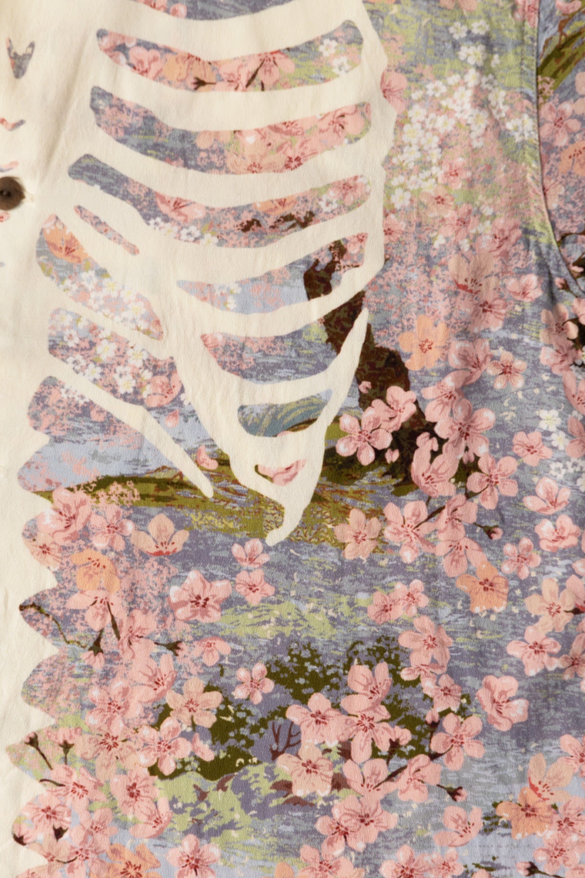Kapital - Rayon SAKURA-BONE Aloha Shirt - Sax - Canoe Club