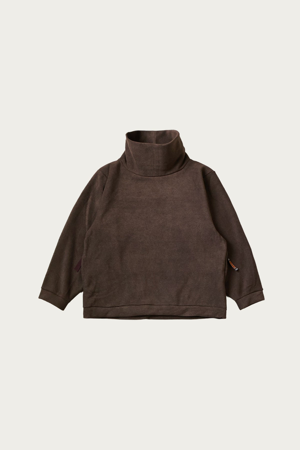 Kapital - Reverse Fleece BIG High Neck SWT - Brown - Canoe Club