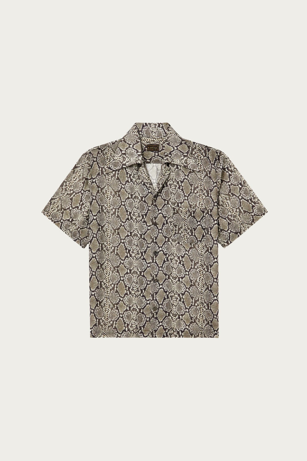 Kapital - Silk Rayon Python WRANGLE Collar Aloha - Grey - Canoe Club