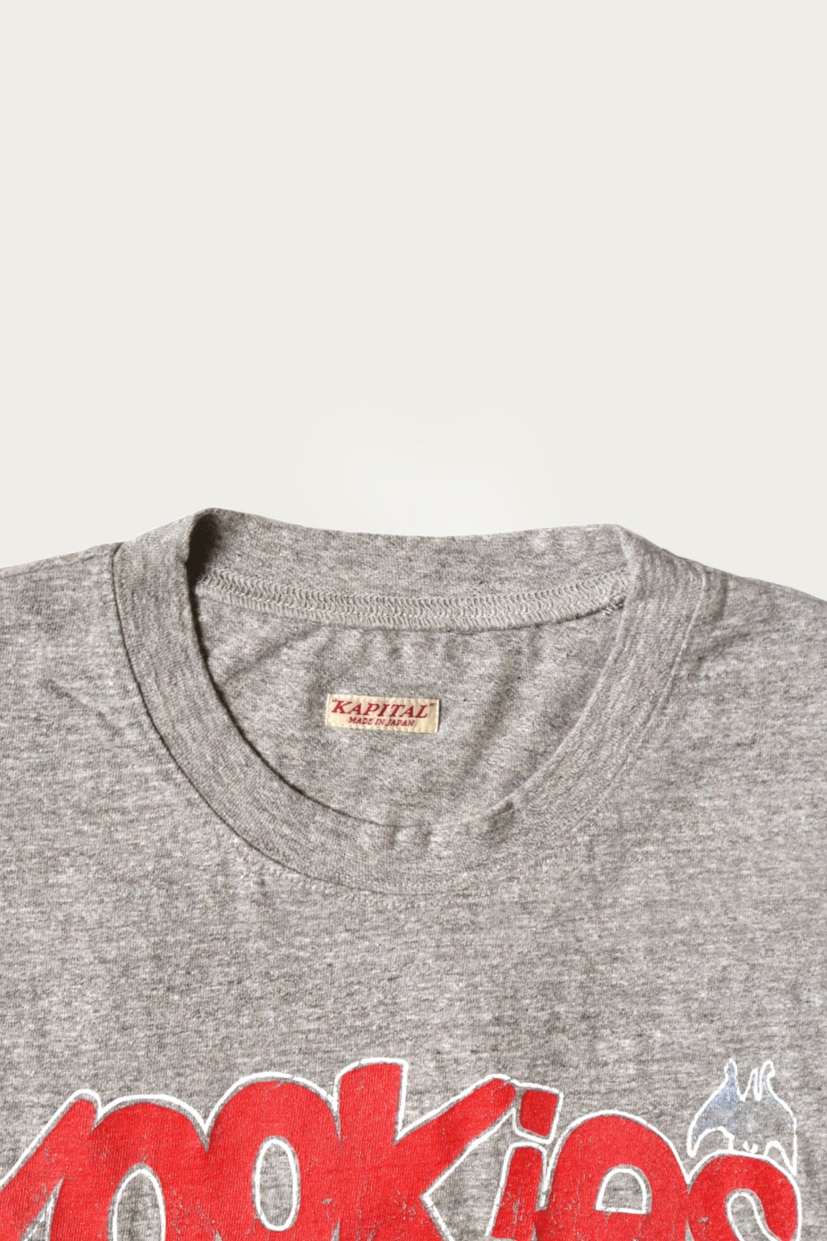 Kapital - TOP Jersey Crew T (BUSTER PECKISH BOWY) - Grey - Canoe Club