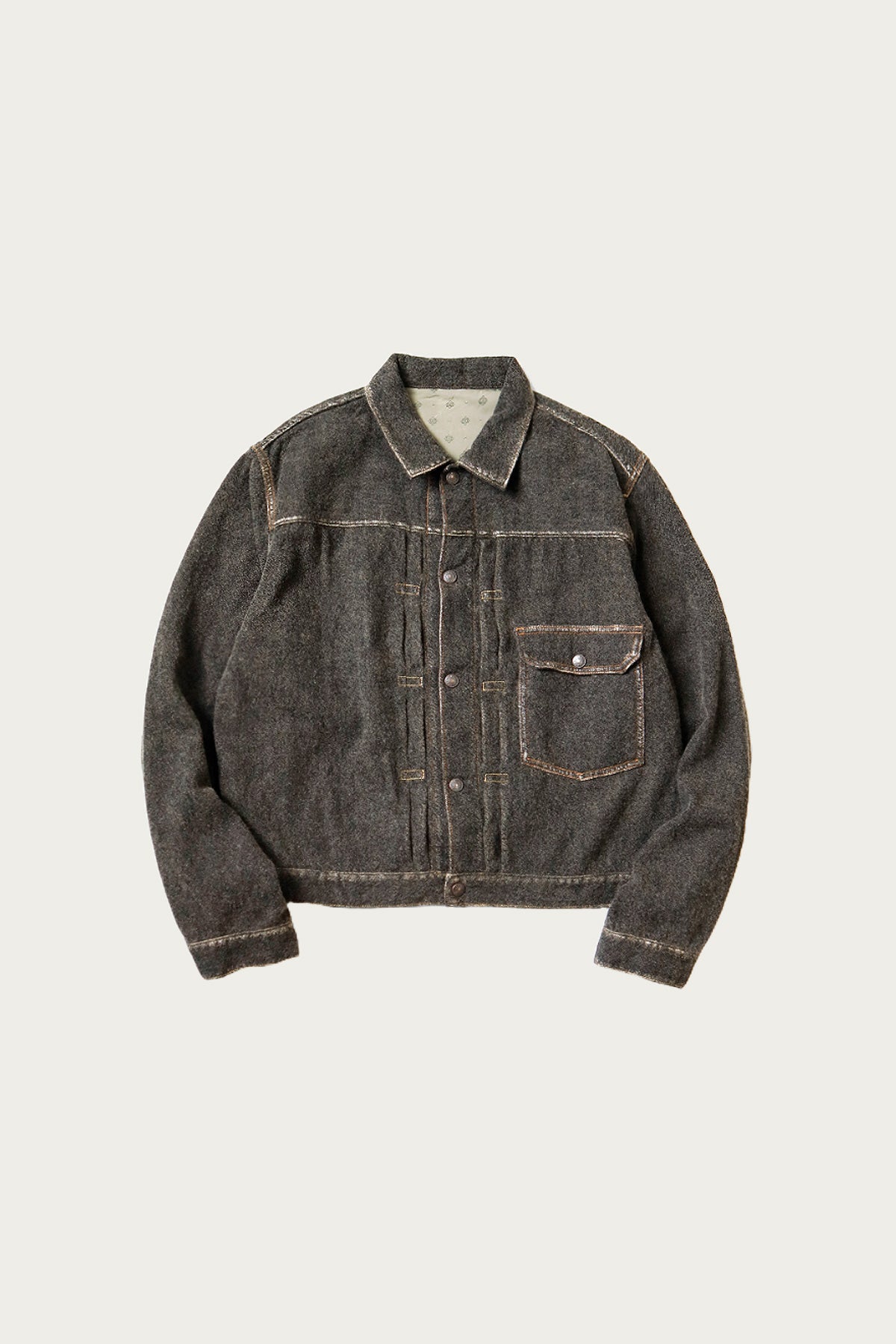 Kapital - Twill Aging-Wool 1st JKT - Faded Charcoal - Canoe Club