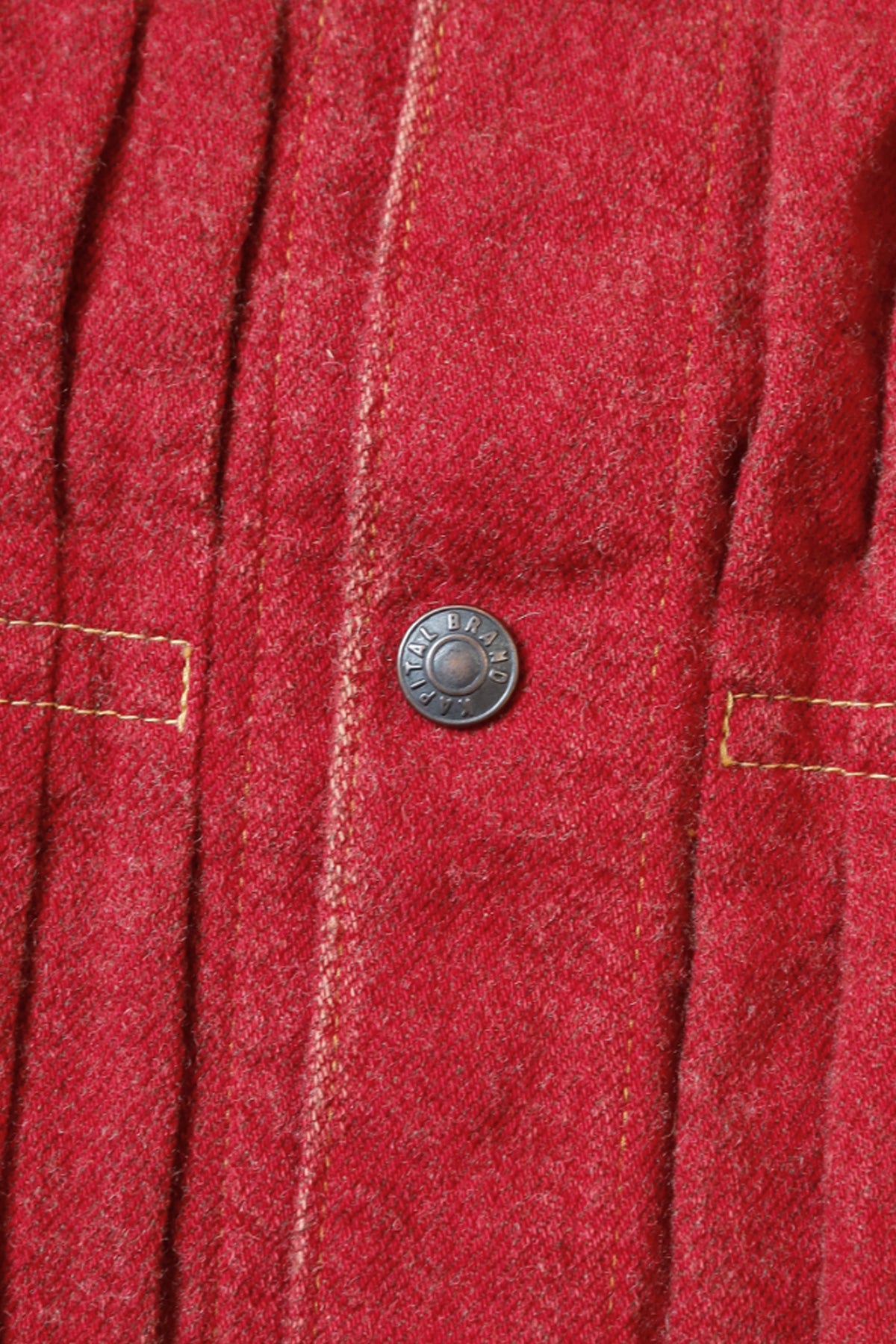 Kapital - Twill Aging-Wool 1st JKT - Faded Red - Canoe Club