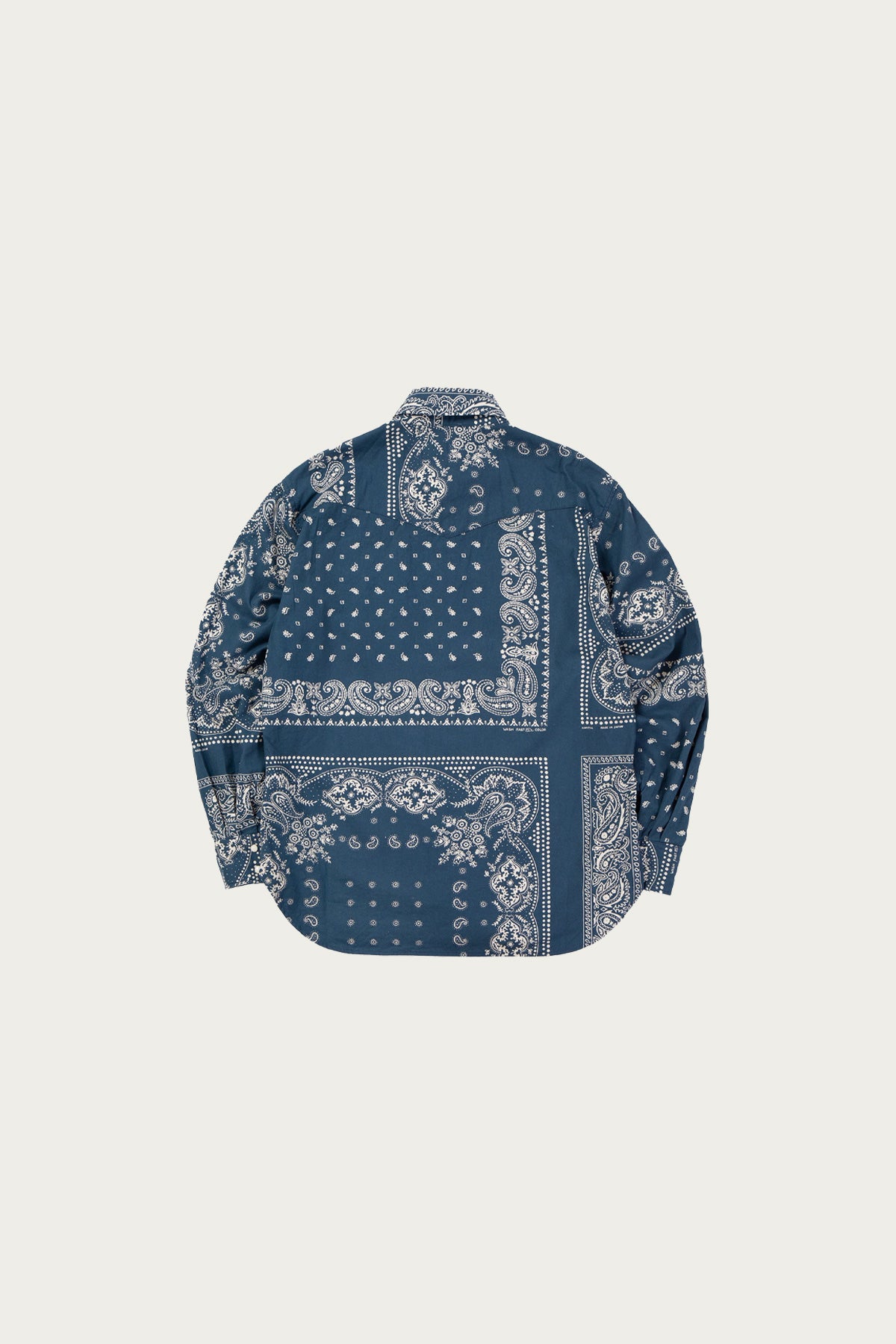 Kapital - Viyella Flannel Bandanna HUSKY Western Shirt - Navy - Canoe Club