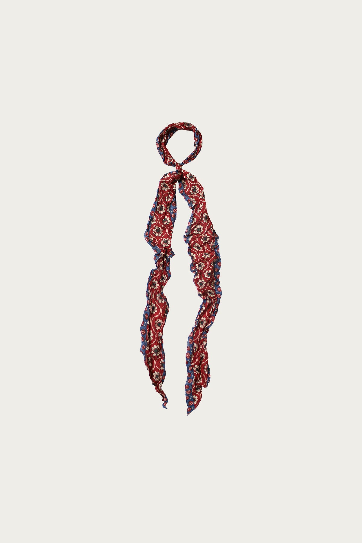 Kapital - WASHER Silk MOGA Scarf (CALICO) - Red - Canoe Club