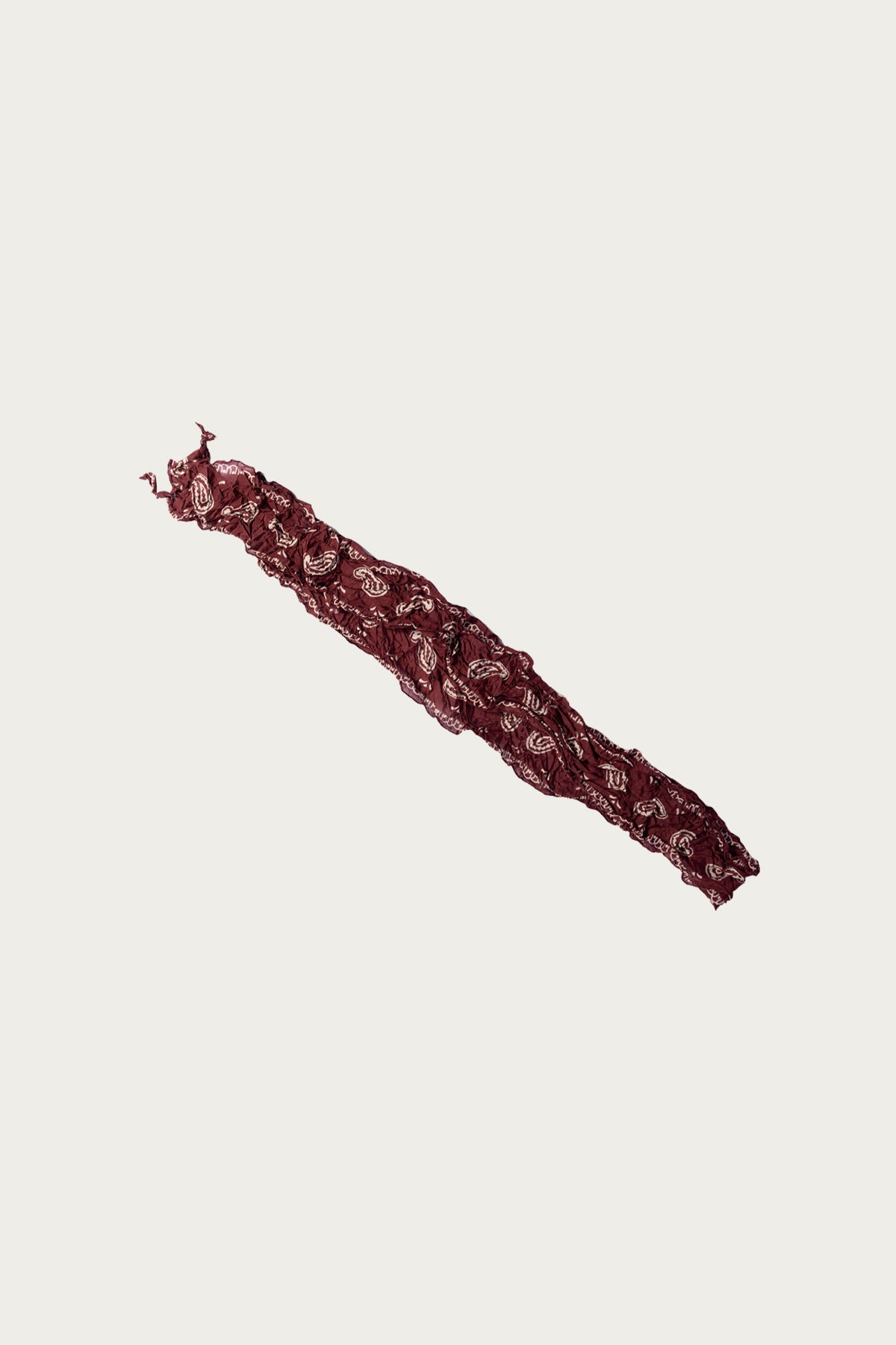 Kapital - WASHER Silk MOGA Scarf (PAISLEY) - Burgundy - Canoe Club