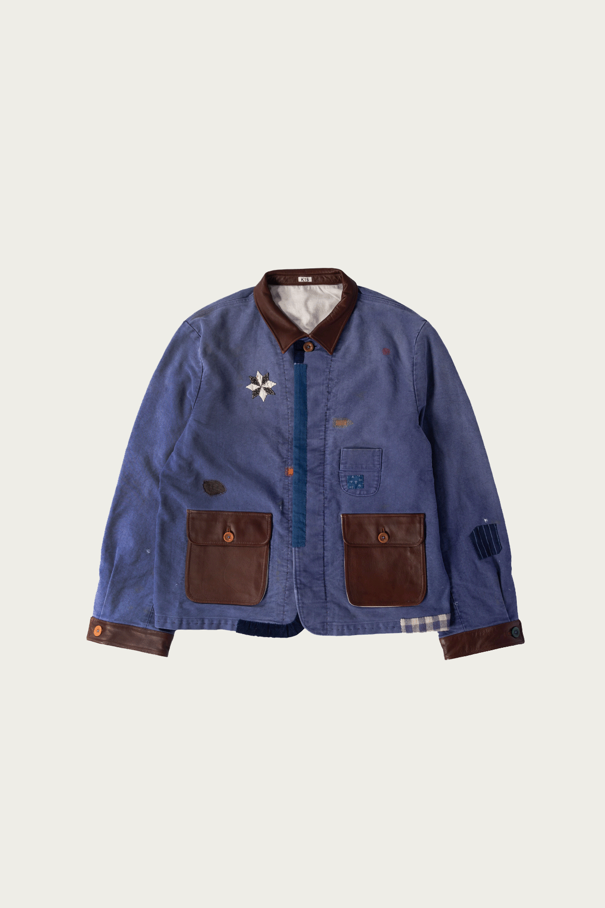Khoki - Vintage-Finished Work Jacket - Blue - Canoe Club
