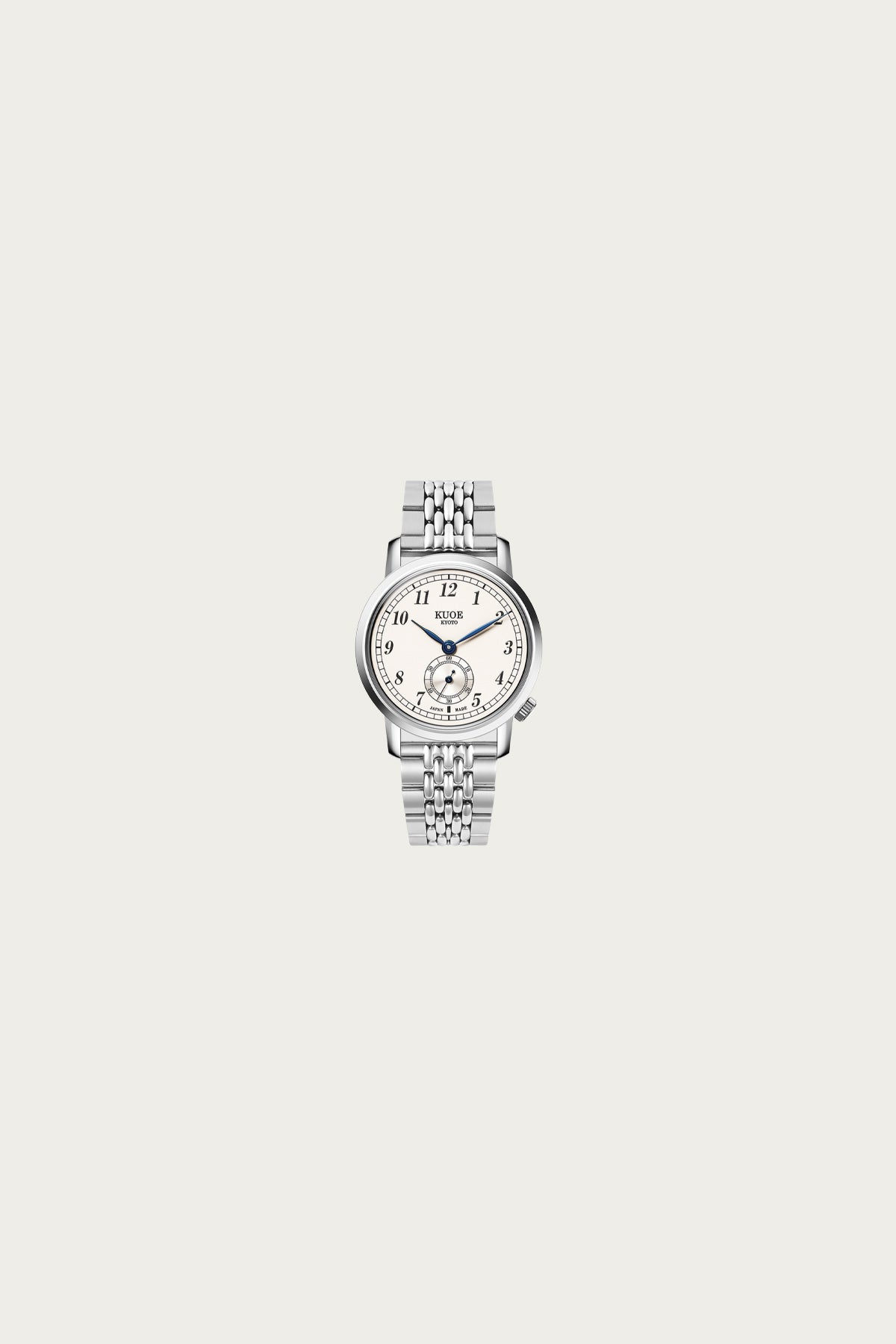 Kuoe Watches - Old Smith 90-007 - Automatic White Dial/Blued Steel Hands/Stainless Bracelet - Canoe Club