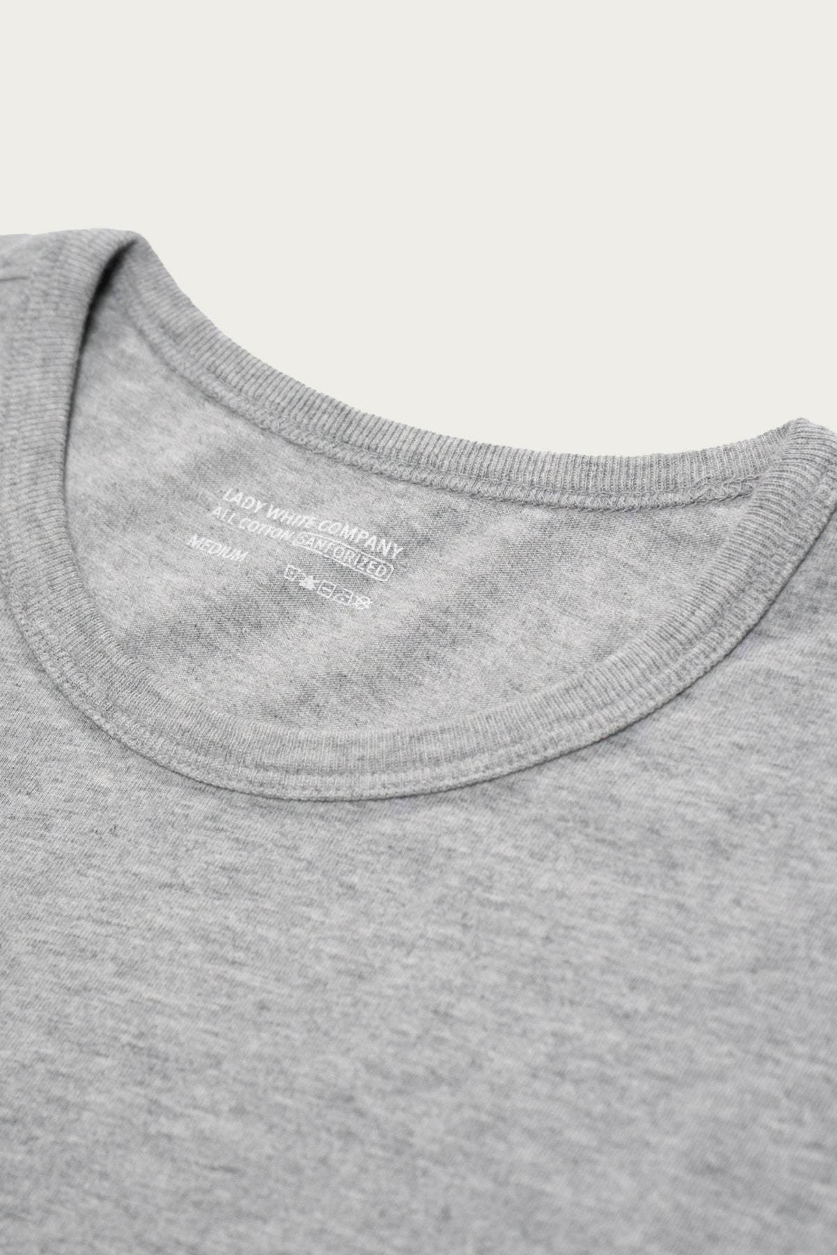 Lady White Co. - Our T-Shirt - Heather Grey - Canoe Club