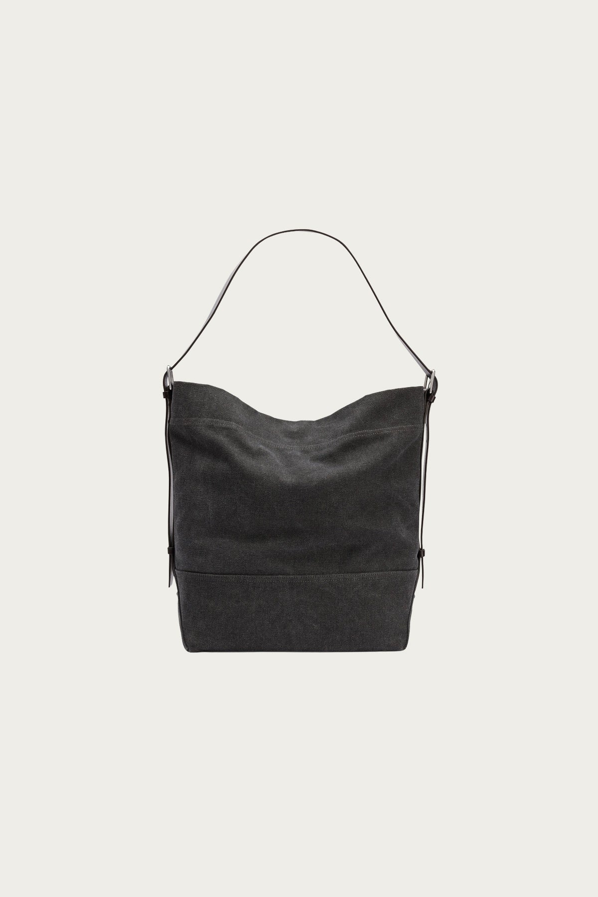 Lemaire - Belted Tote Bag - Ash Black - Canoe Club