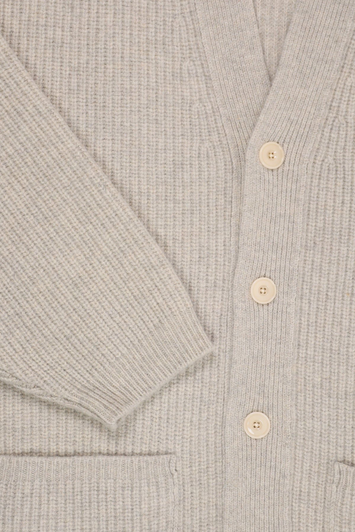 Lemaire - Felted Cardi Coat - Chalk - Canoe Club