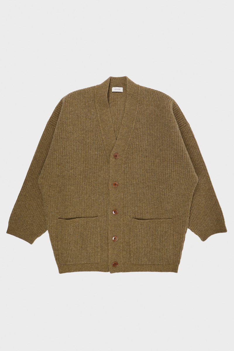 Lemaire Felted Cardi Coat | Dark Mustard | Canoe Club