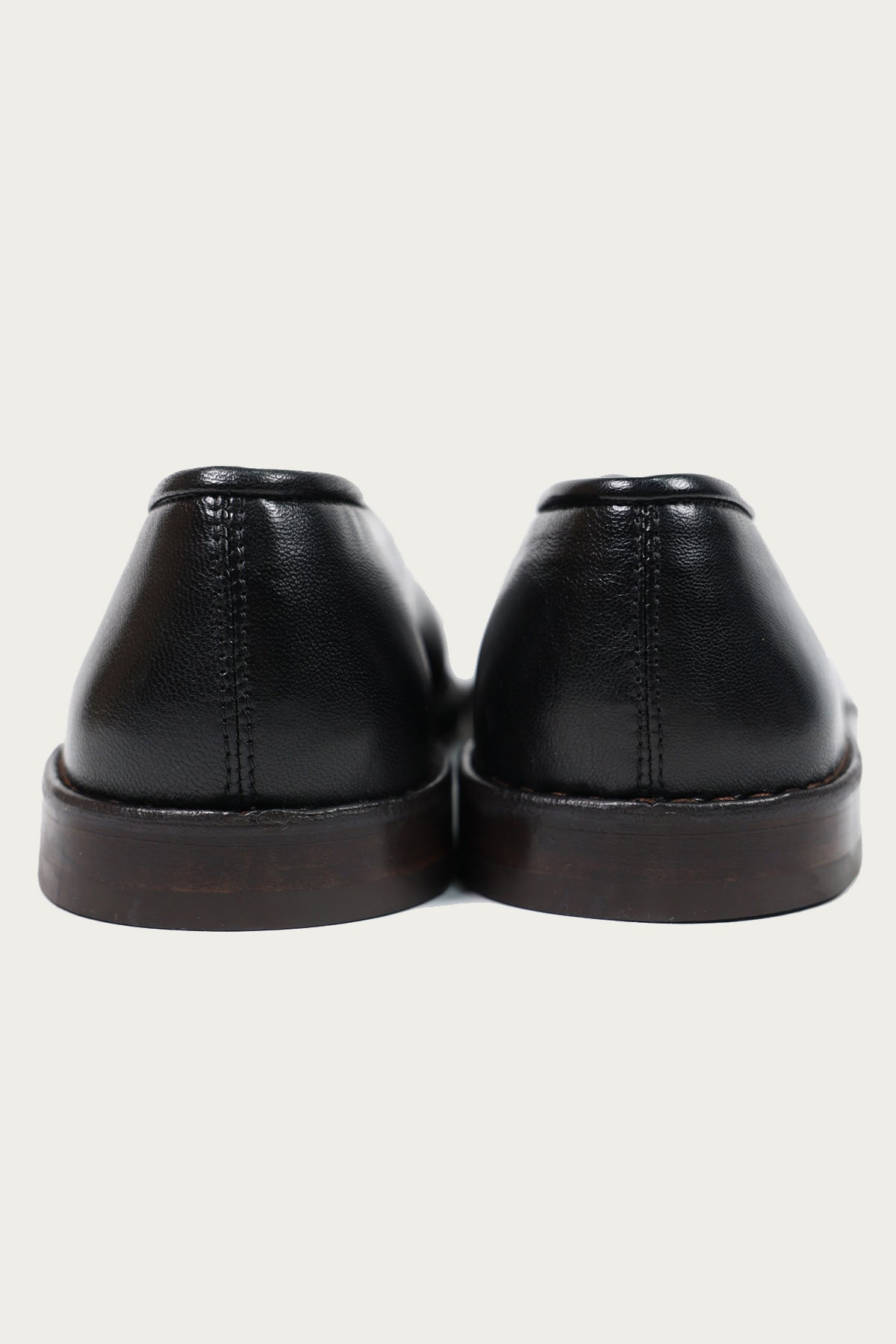 Lemaire - Flat Piped Slippers - Black - Canoe Club