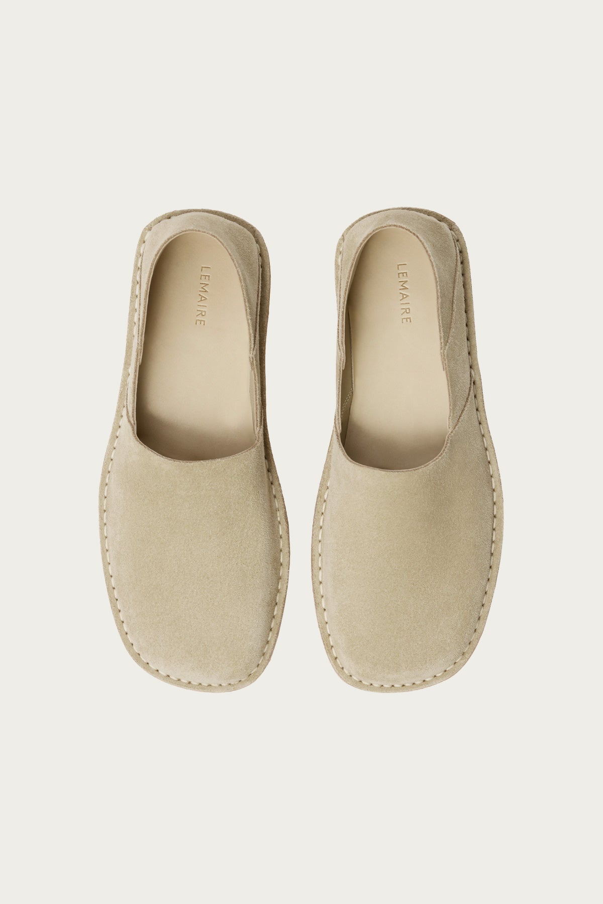 Lemaire - Square Slip On - Kraft Beige - Canoe Club