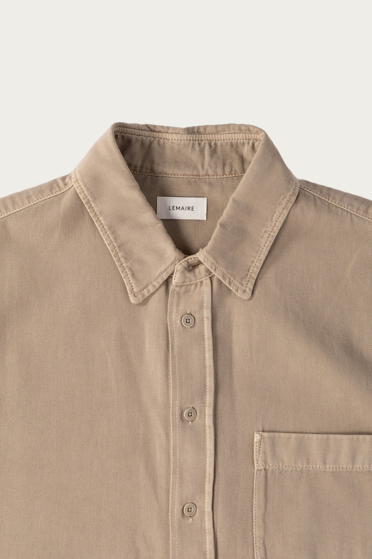 Lemaire - SS Denim Shirt - Natural Beige - Canoe Club
