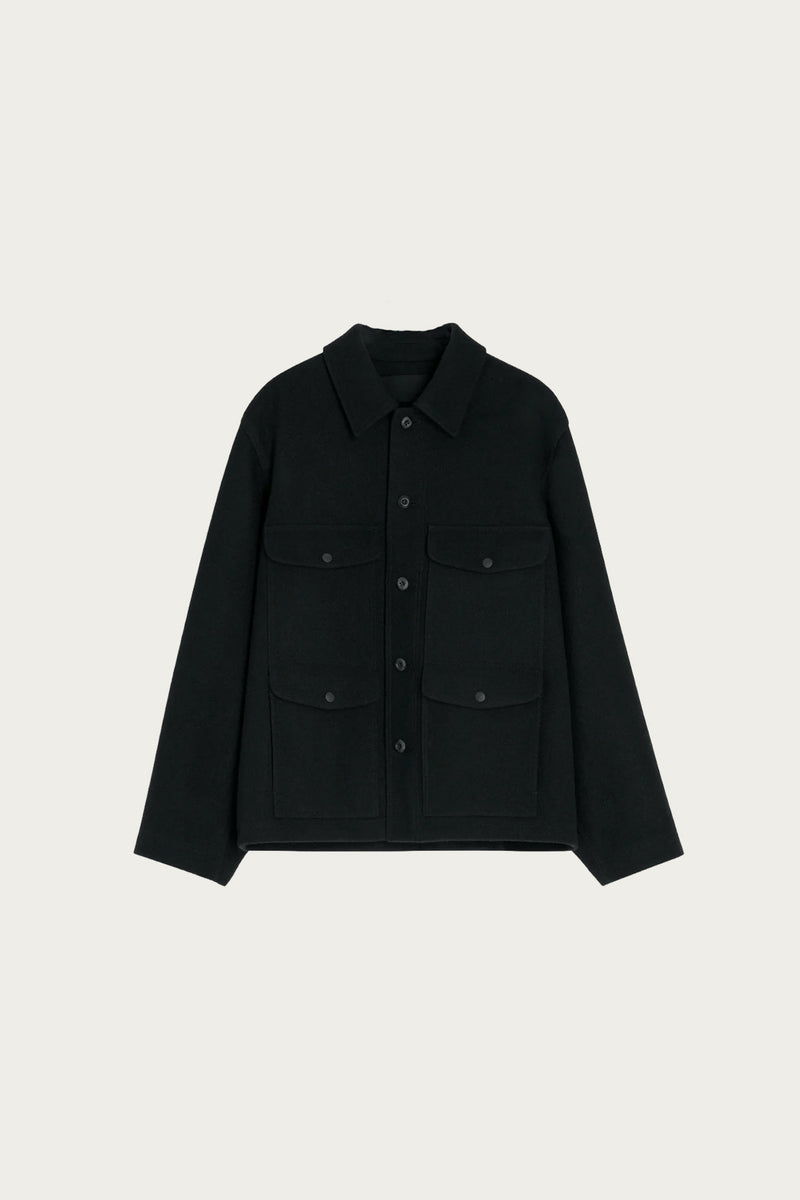 LEMAIRE 「UTILITY JACKET BLACK」 Lemaire Utility Jacket | Black | Canoe Club