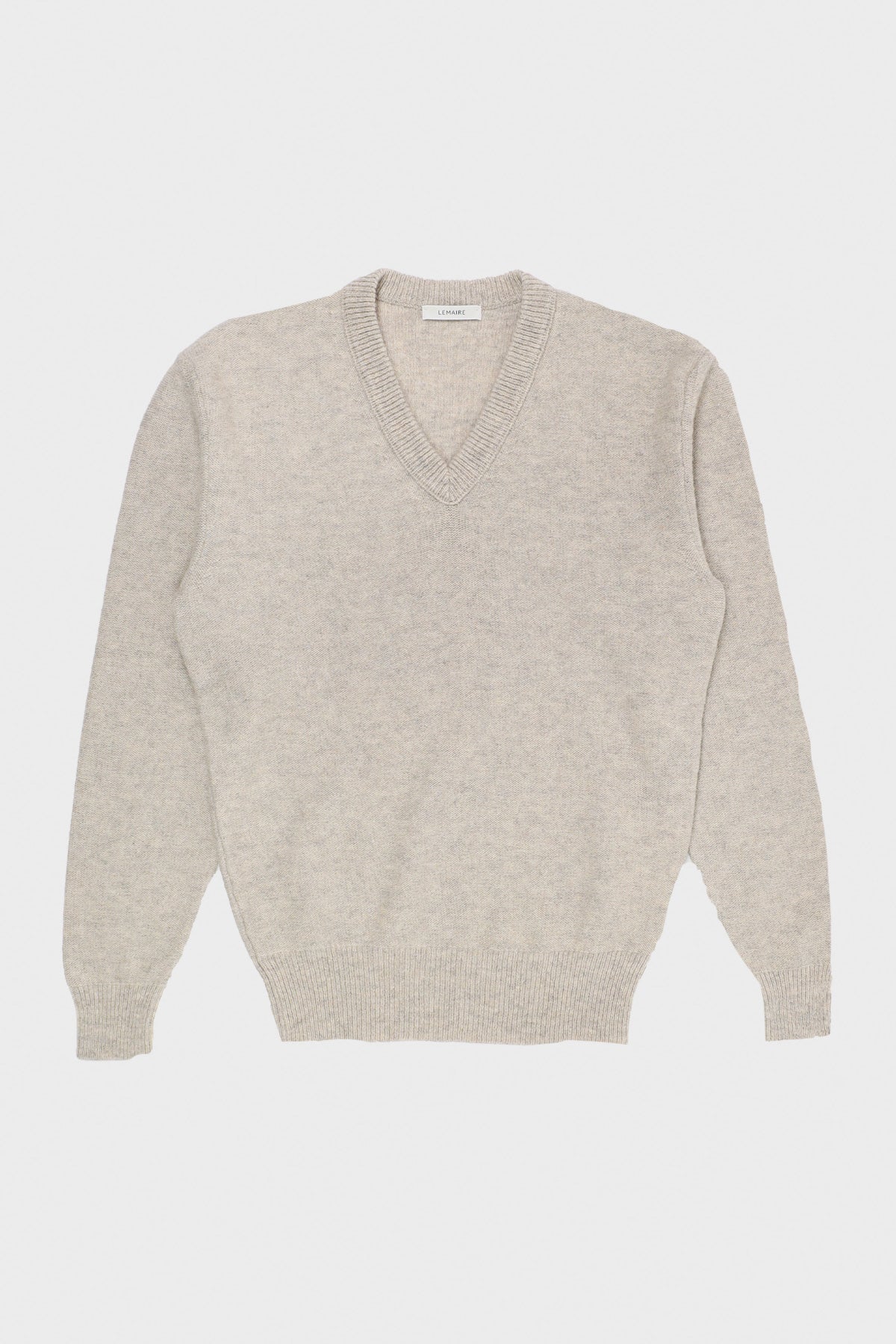 Lemaire - V-Neck Sweater - Chalk - Canoe Club