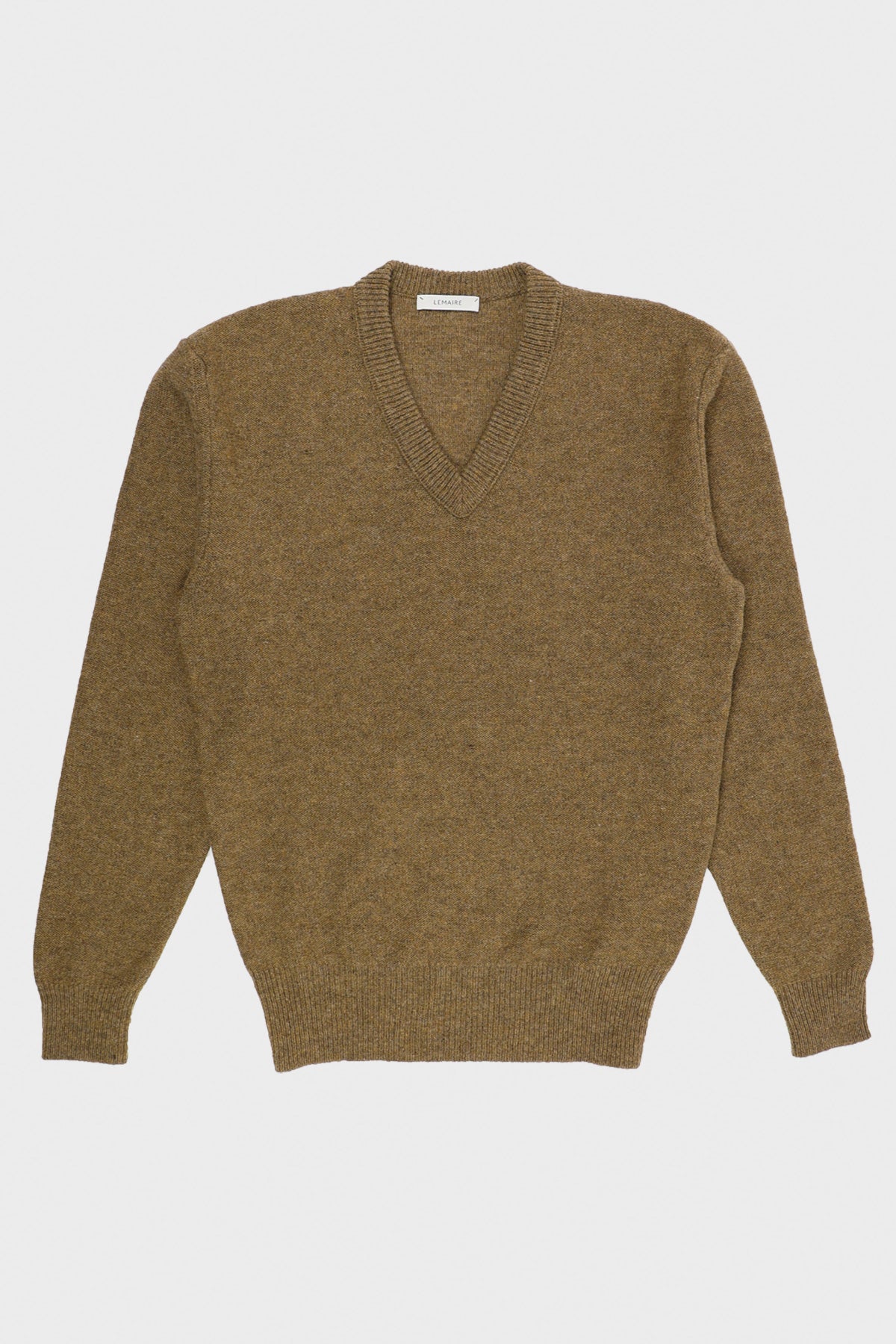 Lemaire - V-Neck Sweater - Dark Mustard - Canoe Club