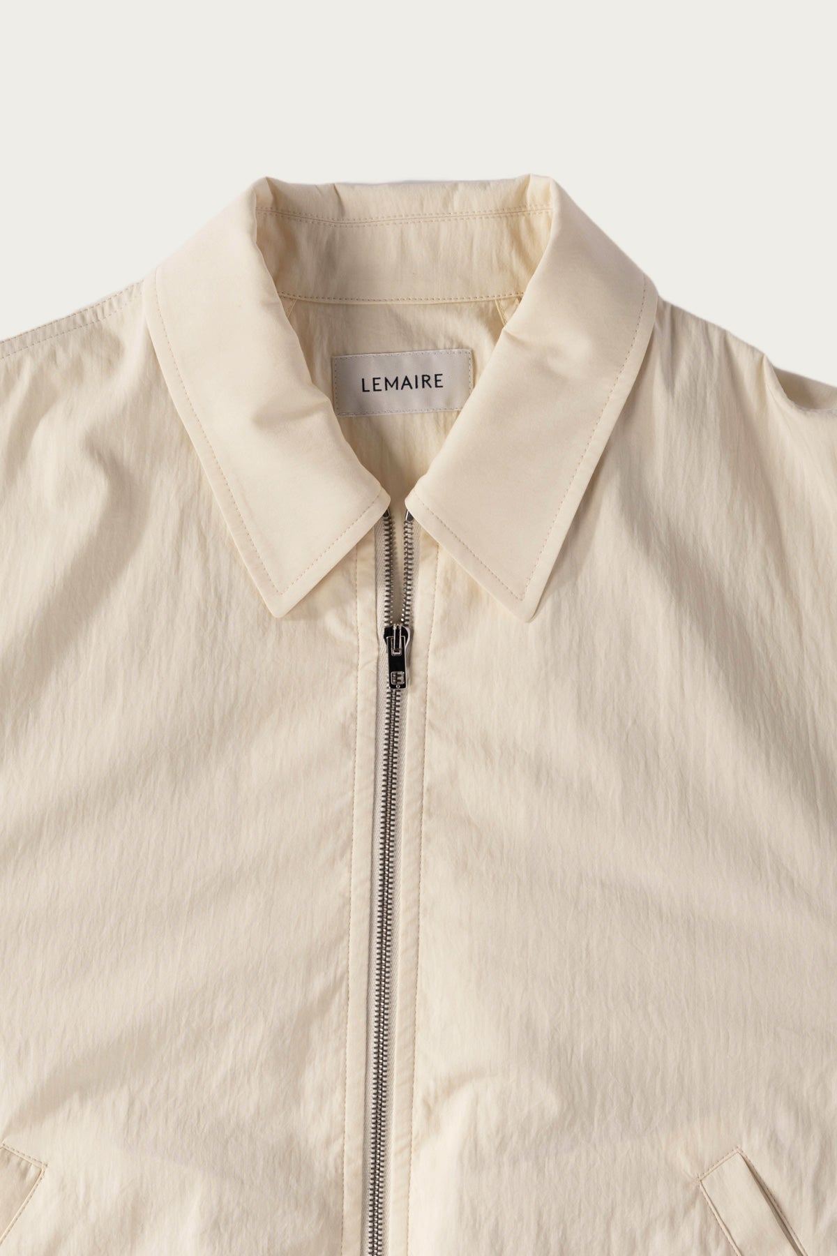 Lemaire - Zipped Blouson - Creamy White - Canoe Club