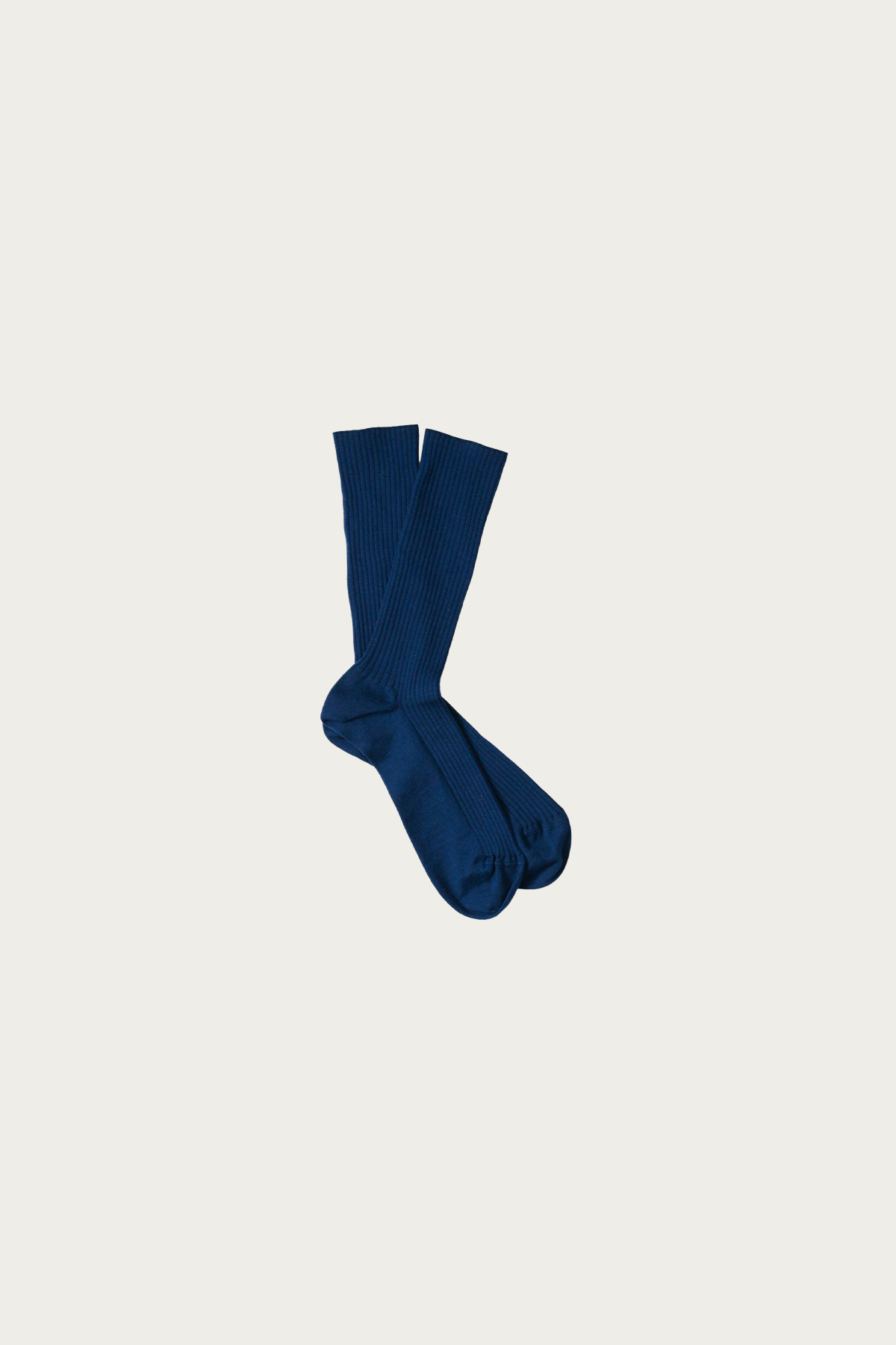 Margaret Howell - Full Rib Sock - Cobalt Fine Merino - Canoe Club