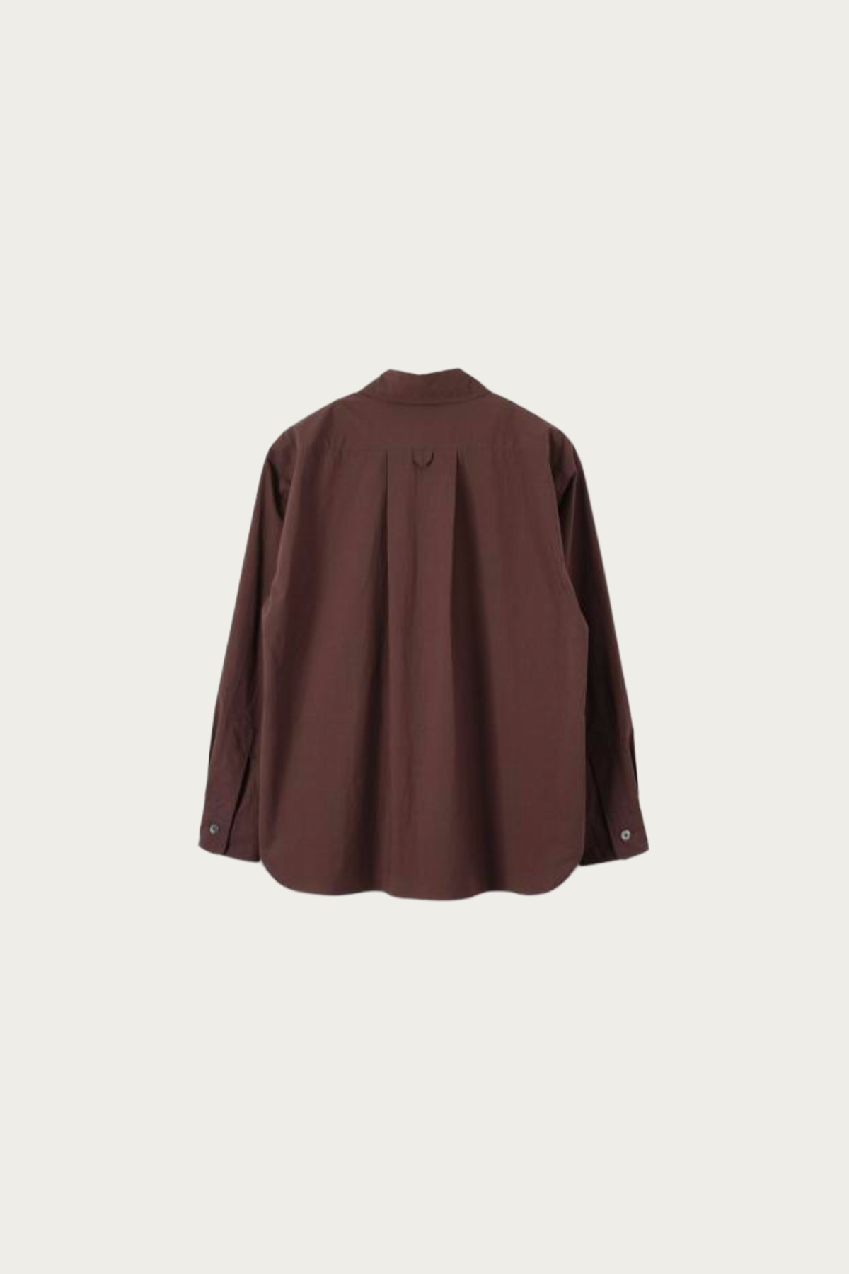 Margaret Howell - Relaxed Shirt - Mahogany Fine Count Cotton Poplin - Canoe Club