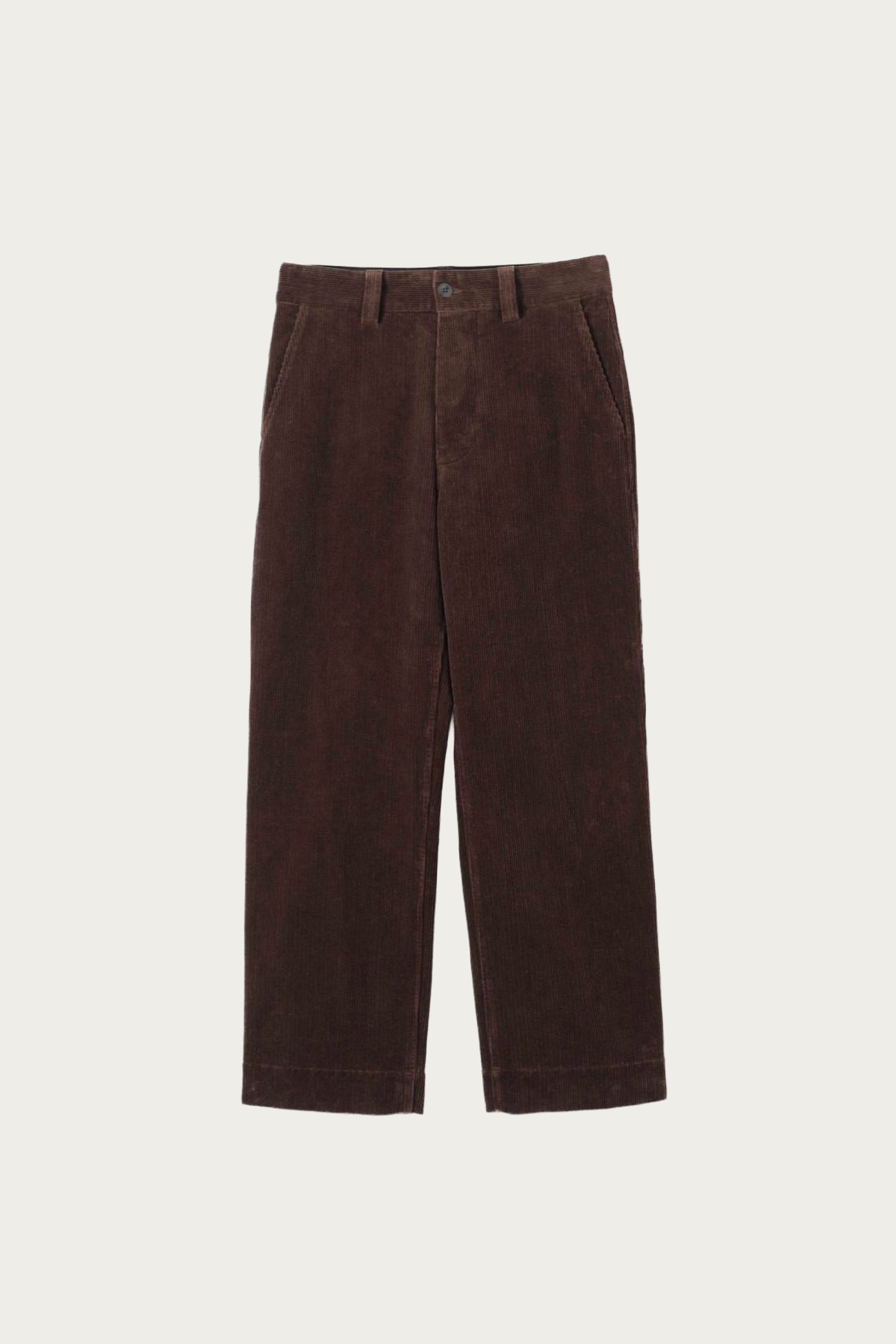 Margaret Howell - MHL Simple Trousers - Chestnut 8 Wale Cotton Corduroy - Canoe Club