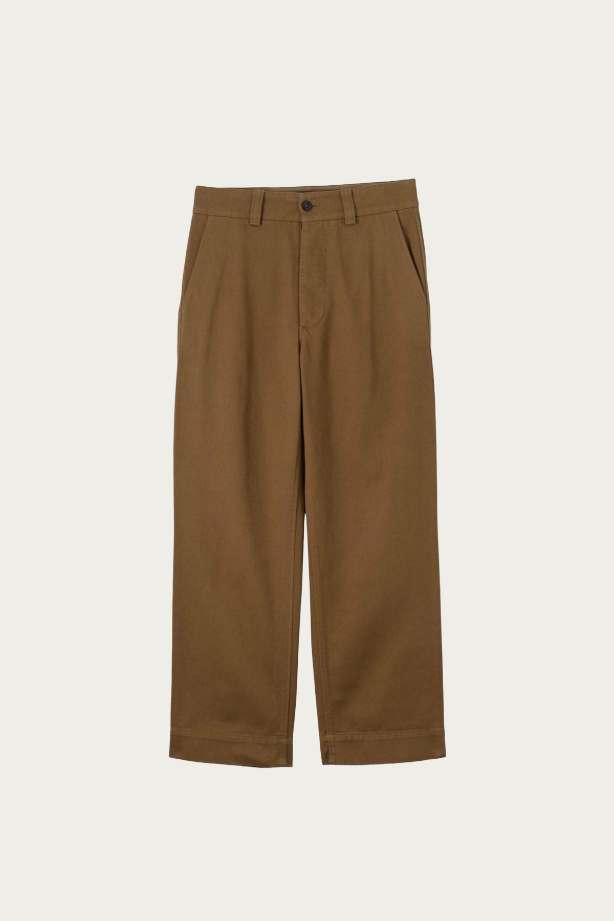 Margaret Howell - MHL Simple Trousers - Tobacco Raised Cotton Drill - Canoe Club