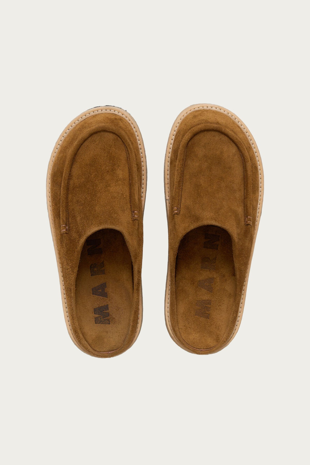 Marni - Suede Sabot - Brown - Canoe Club
