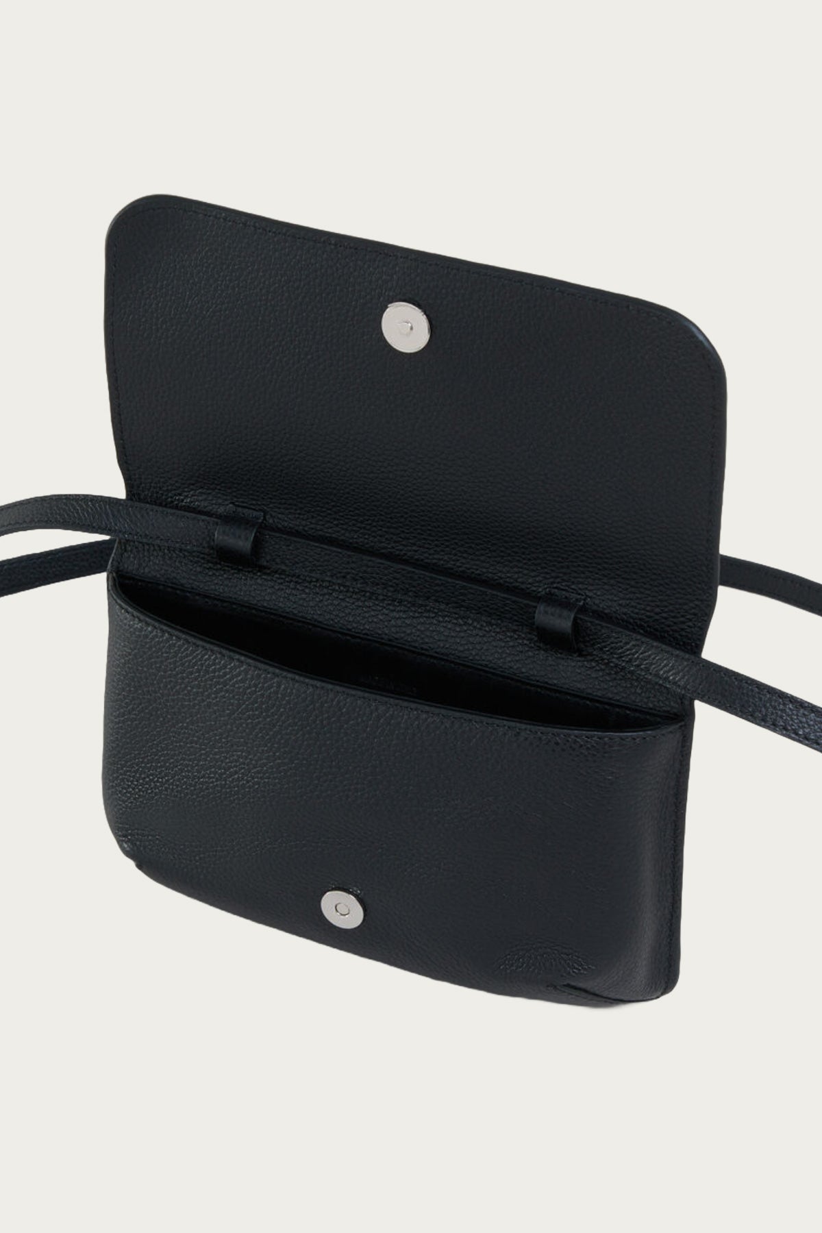 Marni - Pebbled Leather Marni Pochette - Black - Canoe Club