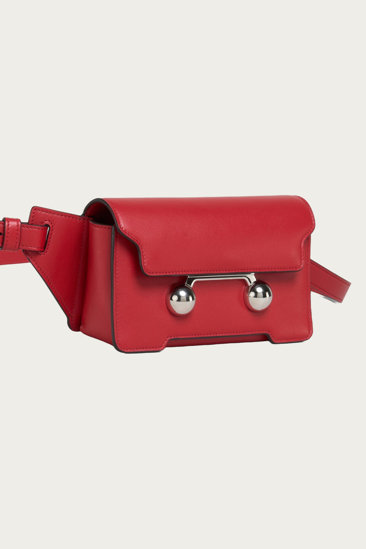 Marni - Trunkaroo Cross-Body Bag - Red Leather - Canoe Club