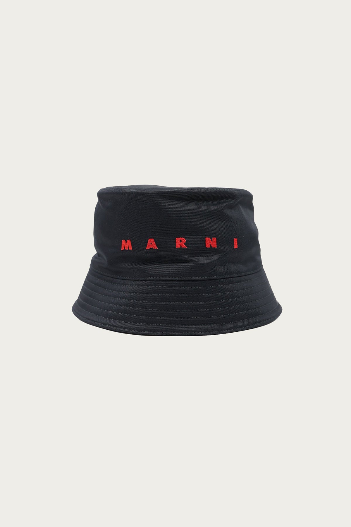 Marni - Red Logo Bucket Hat - Black - Canoe Club