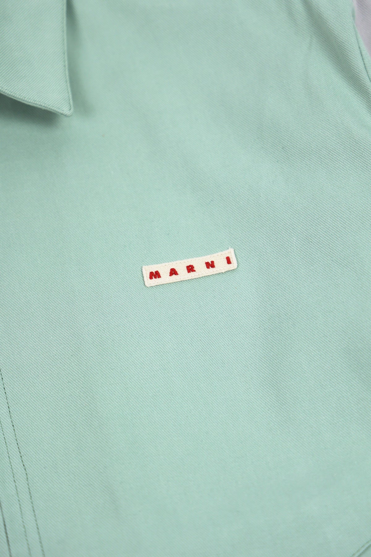 Marni - Striped Sleeve Jacket - Mint/Gray - Canoe Club