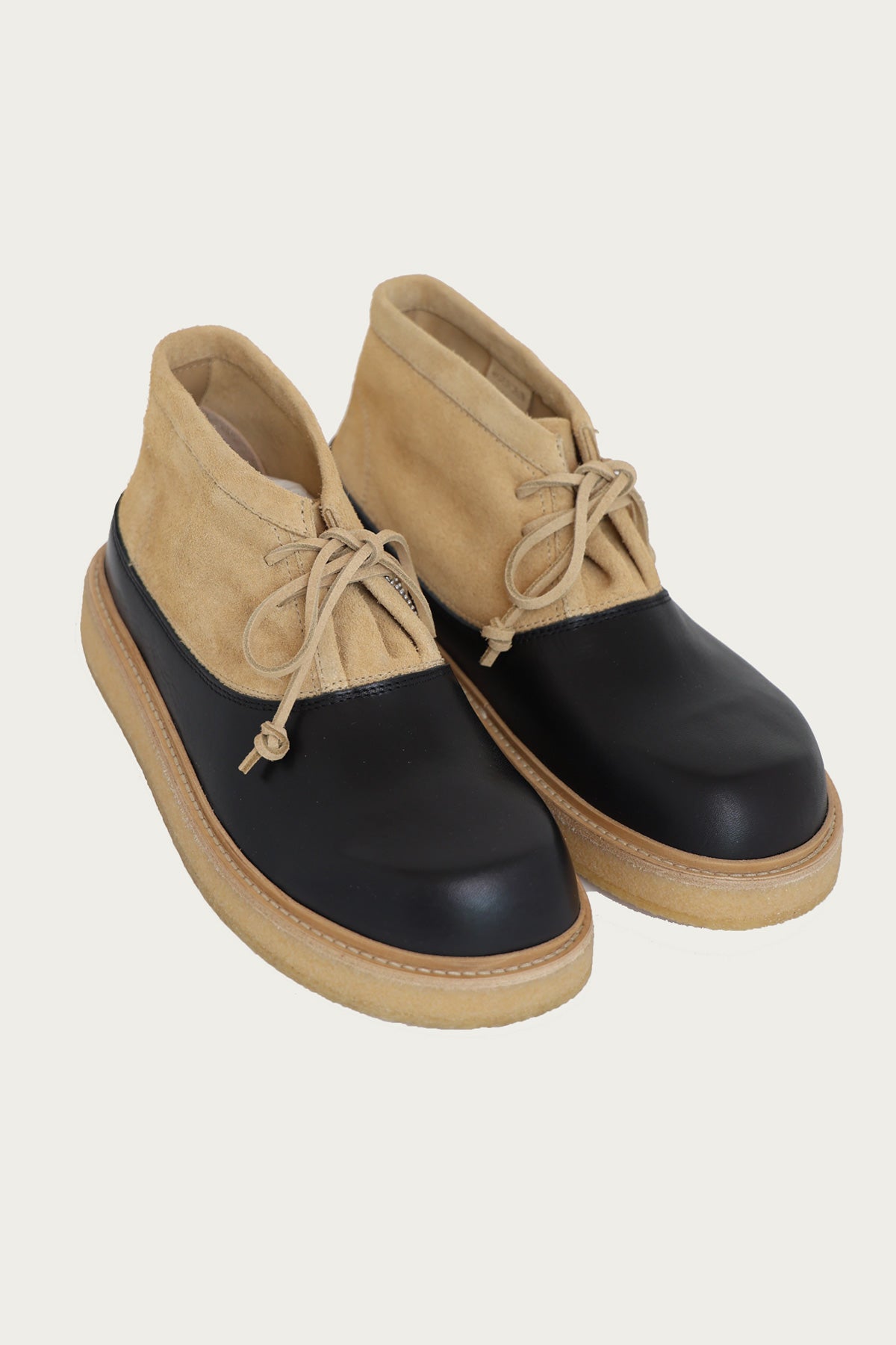Marni - Two-Tone Boots - Milkshake/Black - Canoe Club
