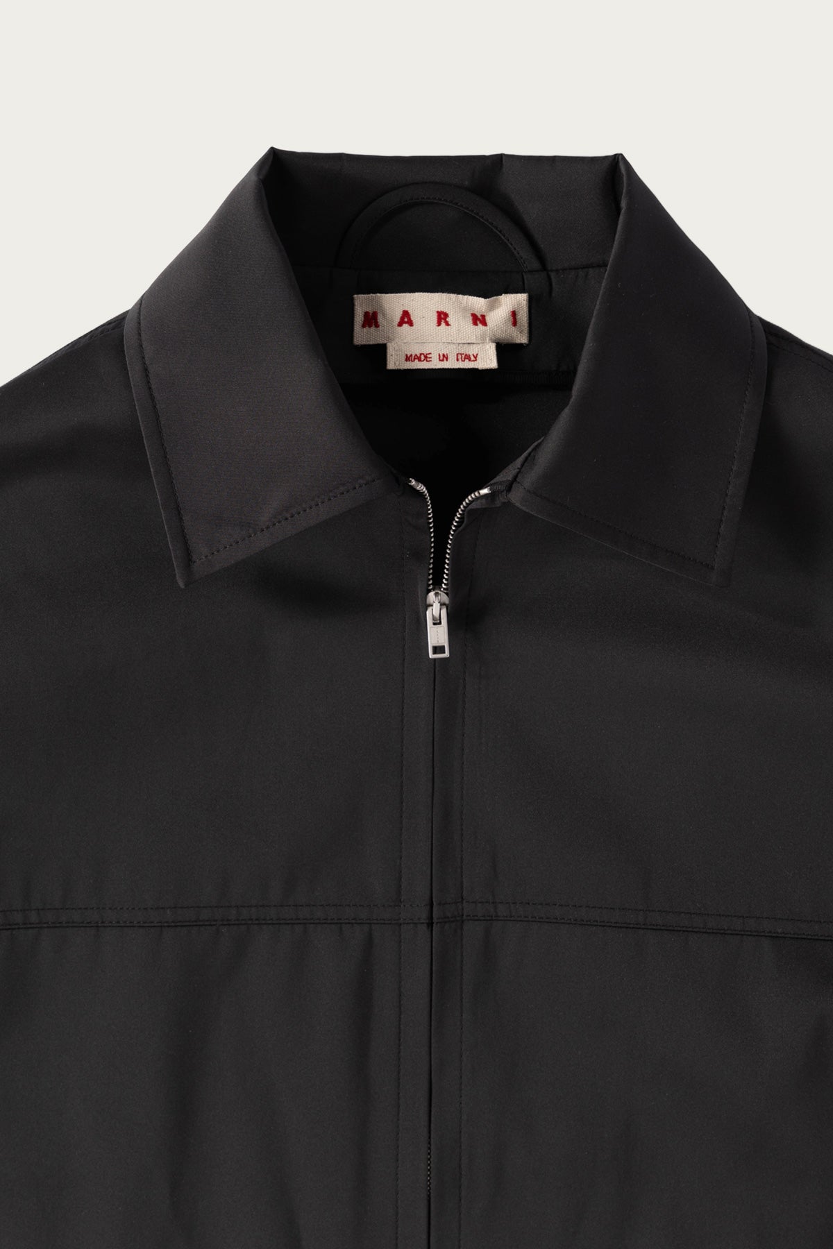 Marni - Water Repellent Taffeta Zip Jacket - Black - Canoe Club