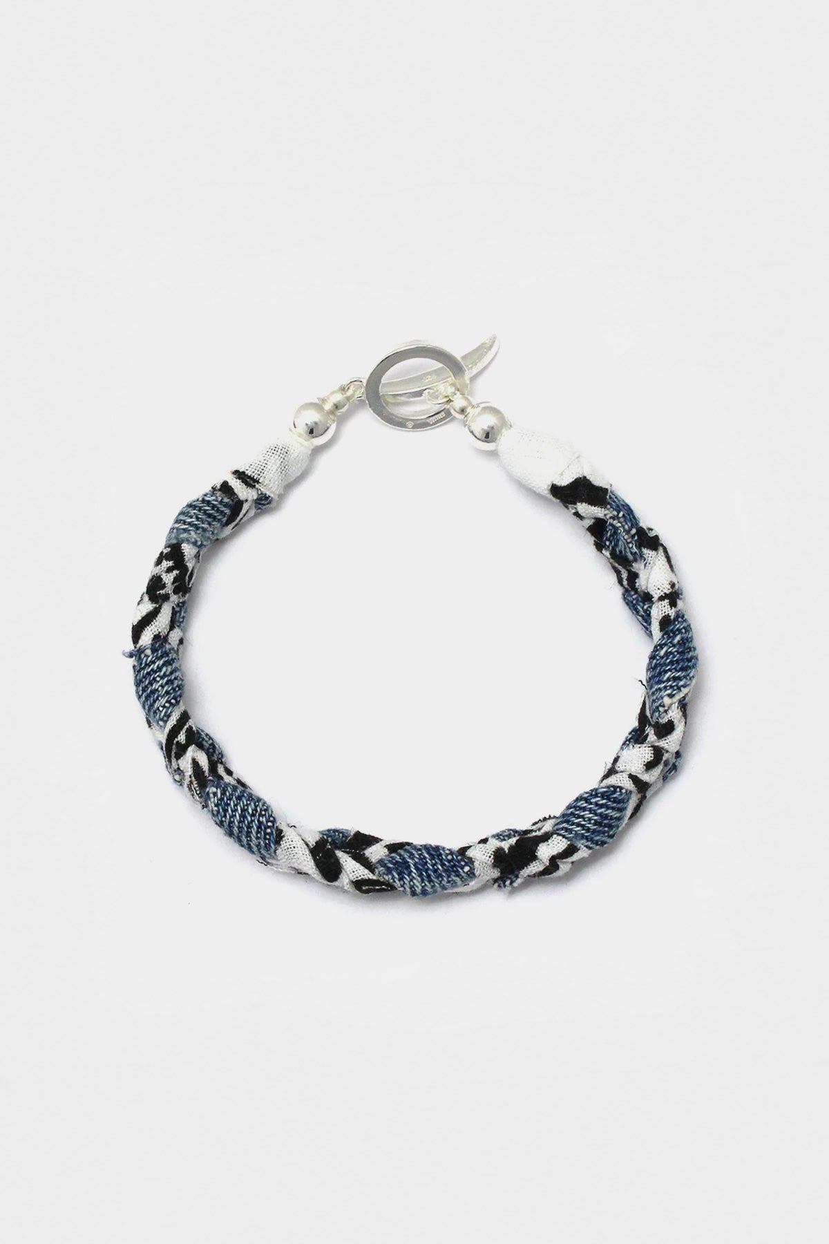 Mikia - Vintage Denim/Bandana Bracelet - White - Canoe Club